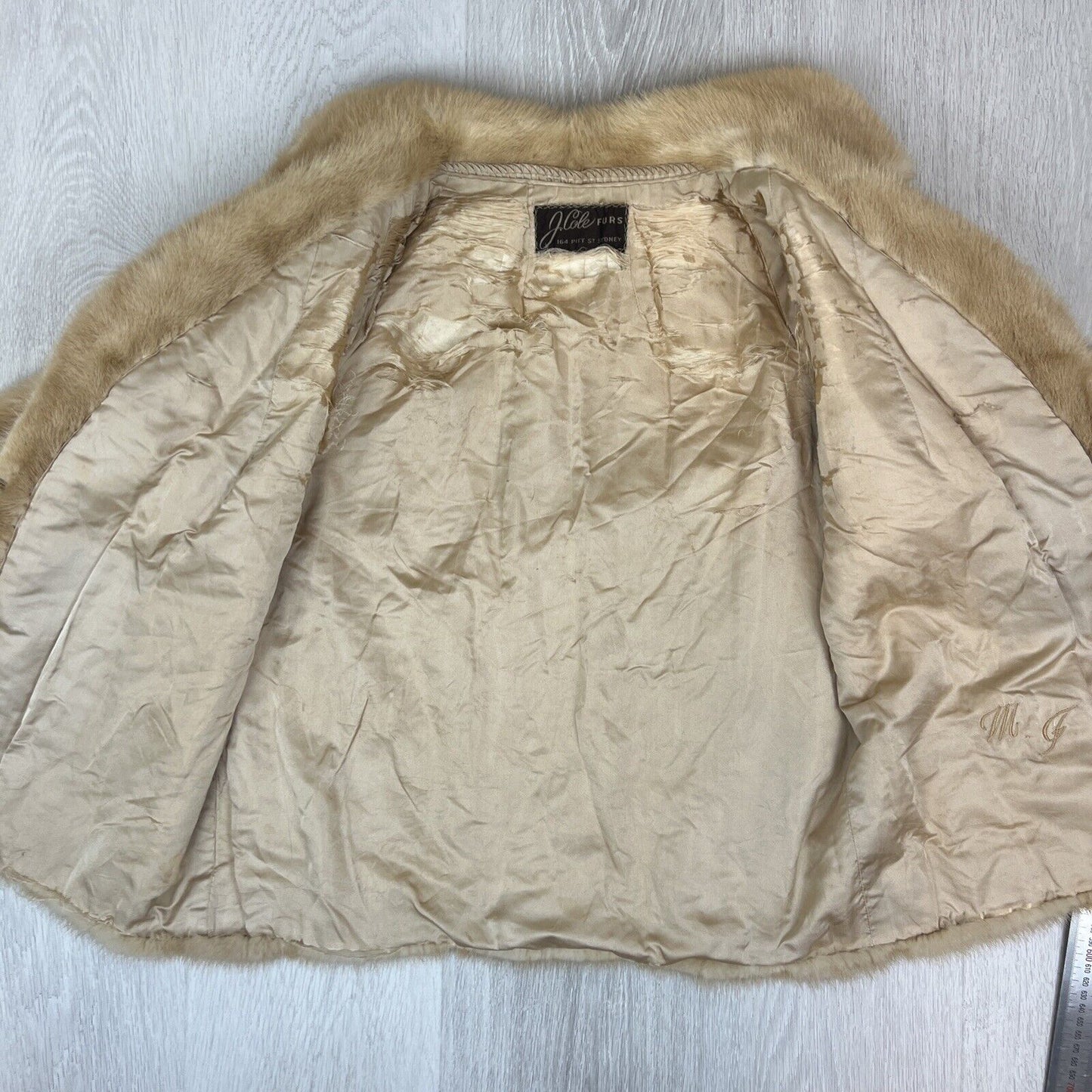 Amazing Womens Vintage Blonde Fur Coat by J.Cole Furs Sydney