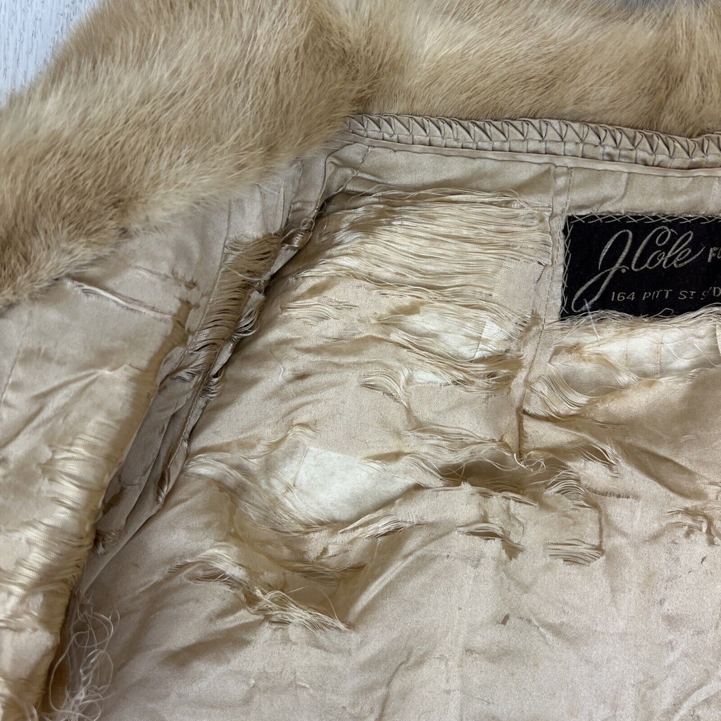 Amazing Womens Vintage Blonde Fur Coat by J.Cole Furs Sydney
