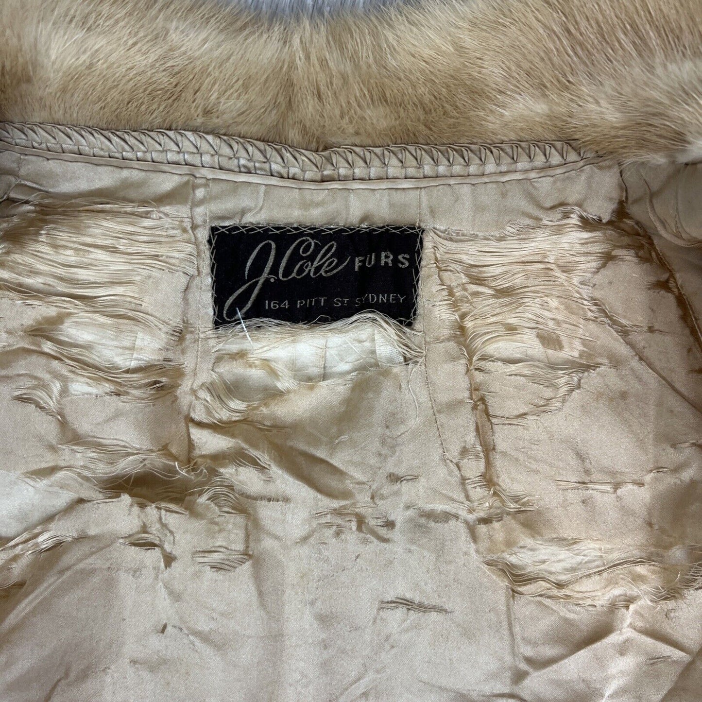 Amazing Womens Vintage Blonde Fur Coat by J.Cole Furs Sydney