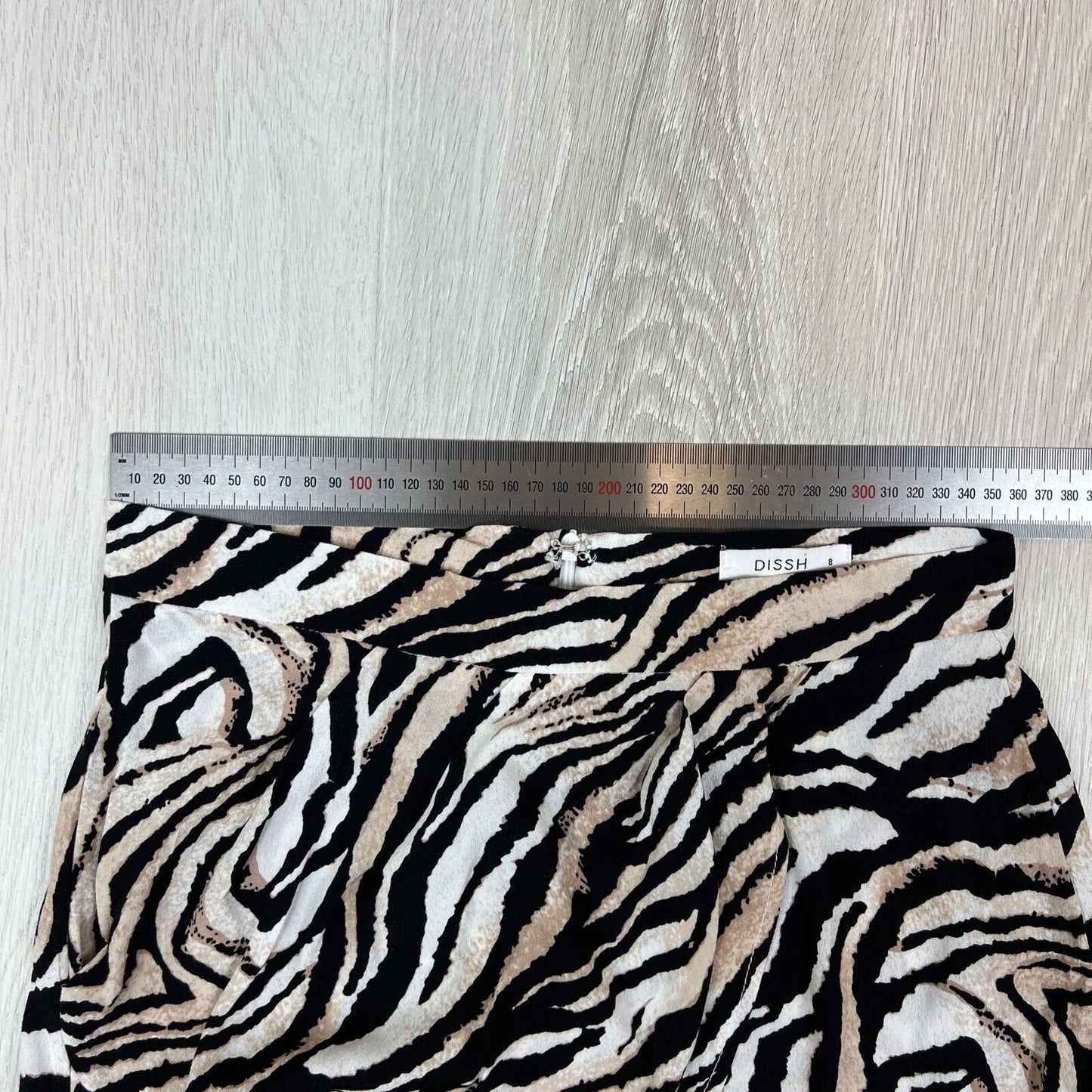 Dissh Womens Zebra Print Mini Skirt Size 8