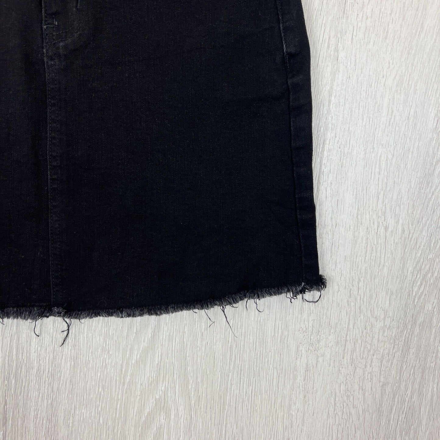 Refuge Womens Black Denim Mini Skirt Size 7