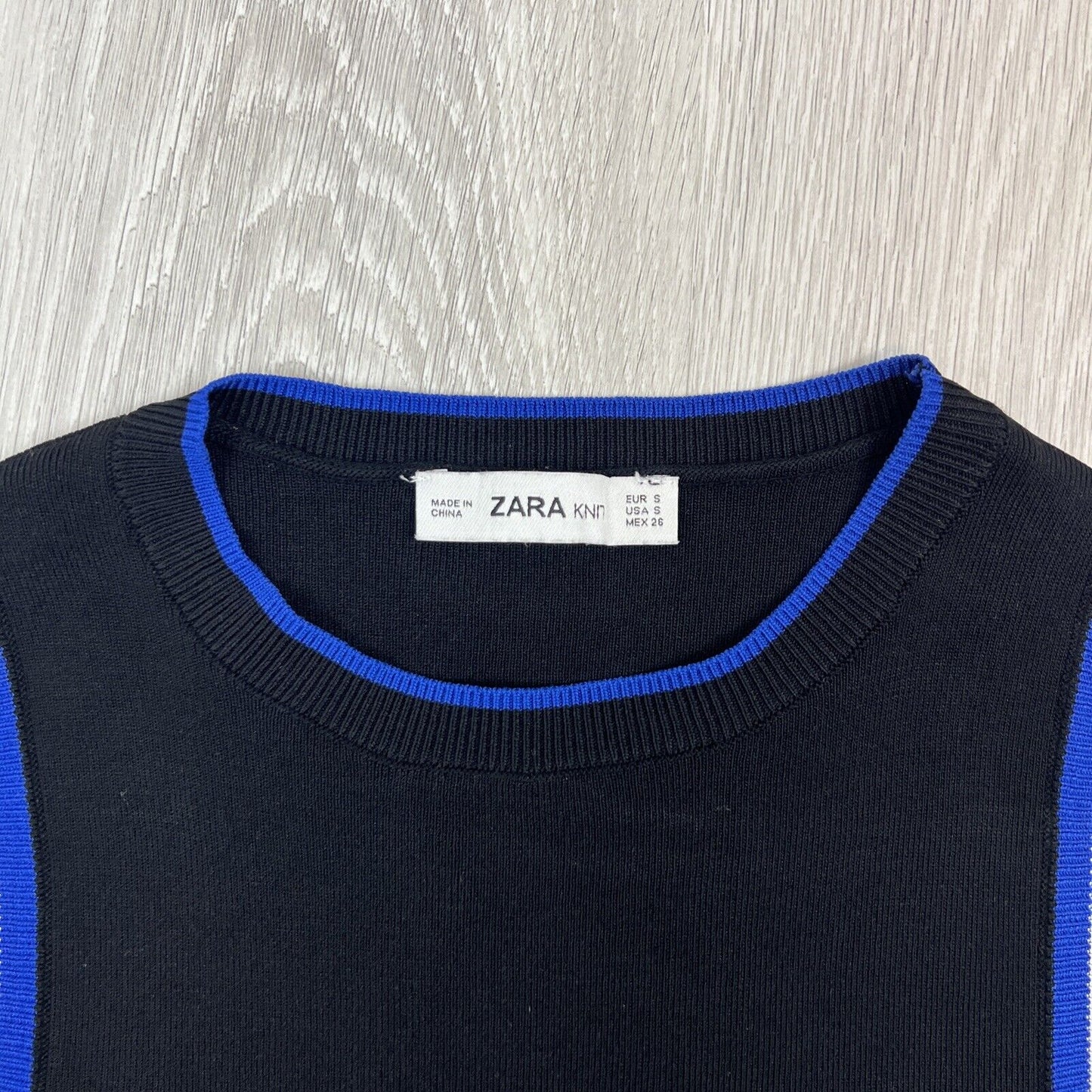 Zara Knit Womens Black Tank Top Size Small