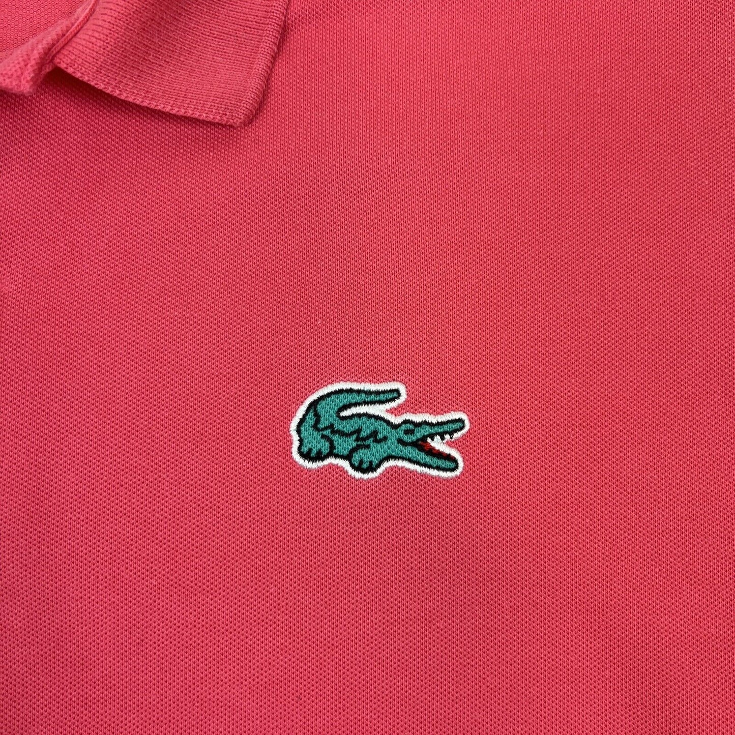 Lacoste Live Mens Pink Polo Shirt Size 6 (Measures like an M/L approx)