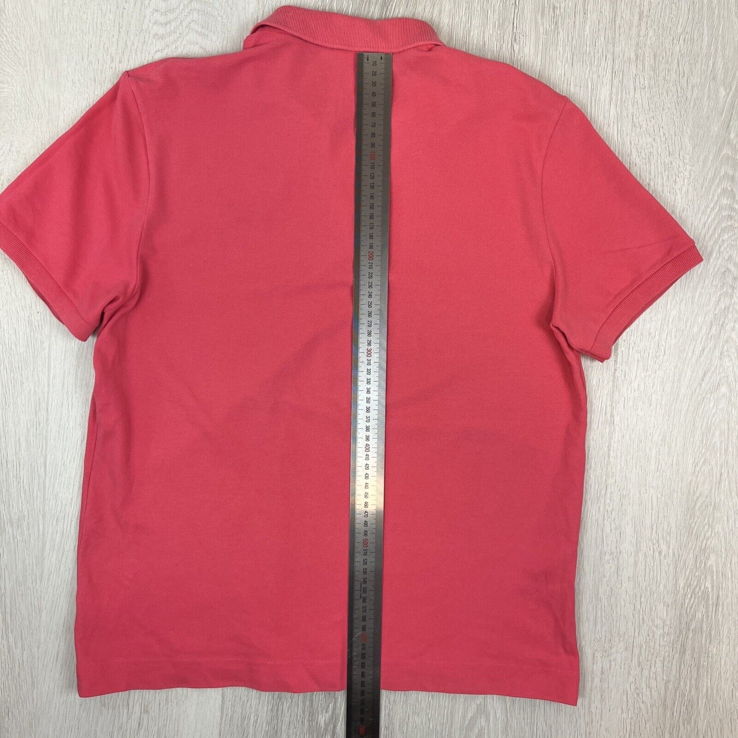 Lacoste Live Mens Pink Polo Shirt Size 6 (Measures like an M/L approx)