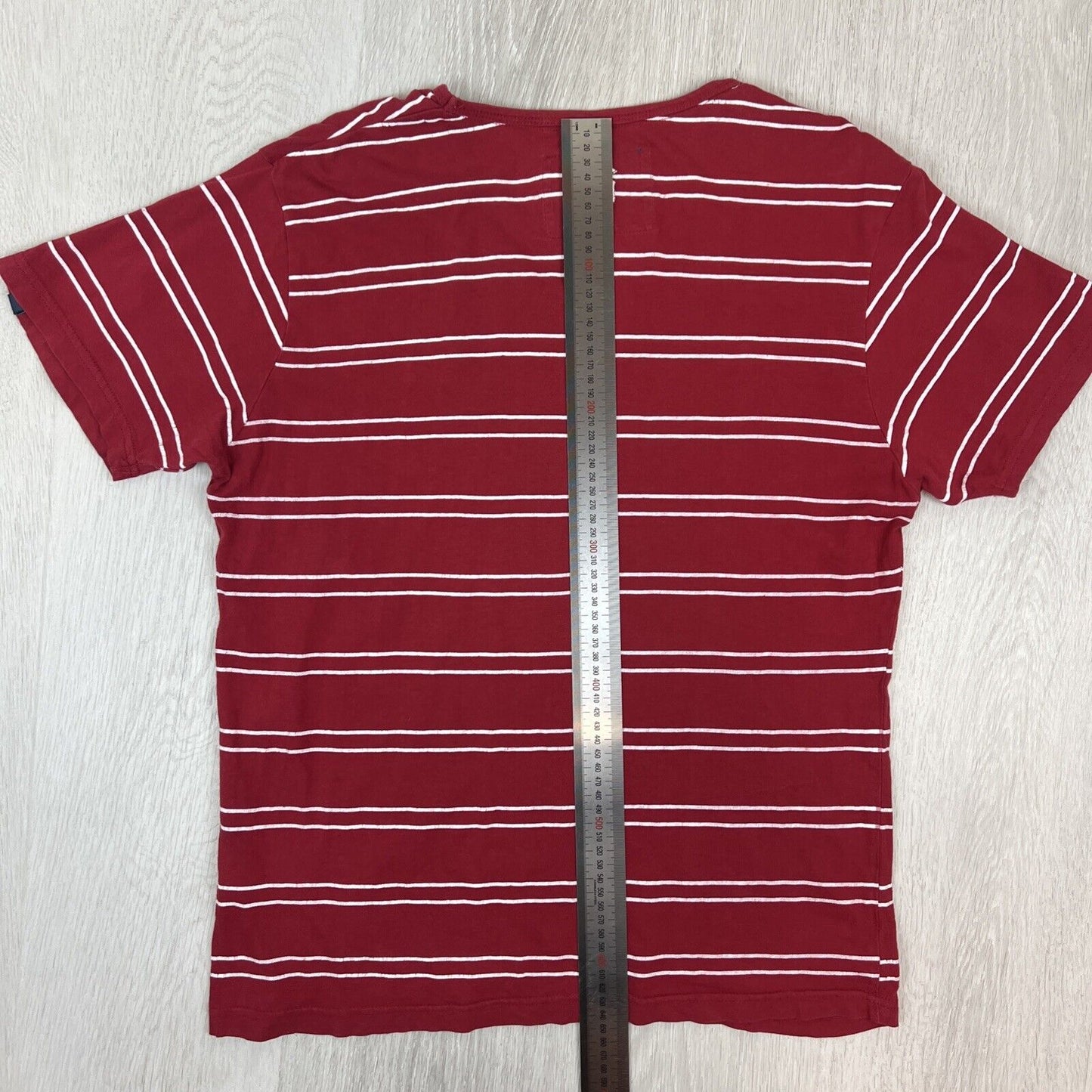 Henleys Mens Striped Red T-Shirt Size Small