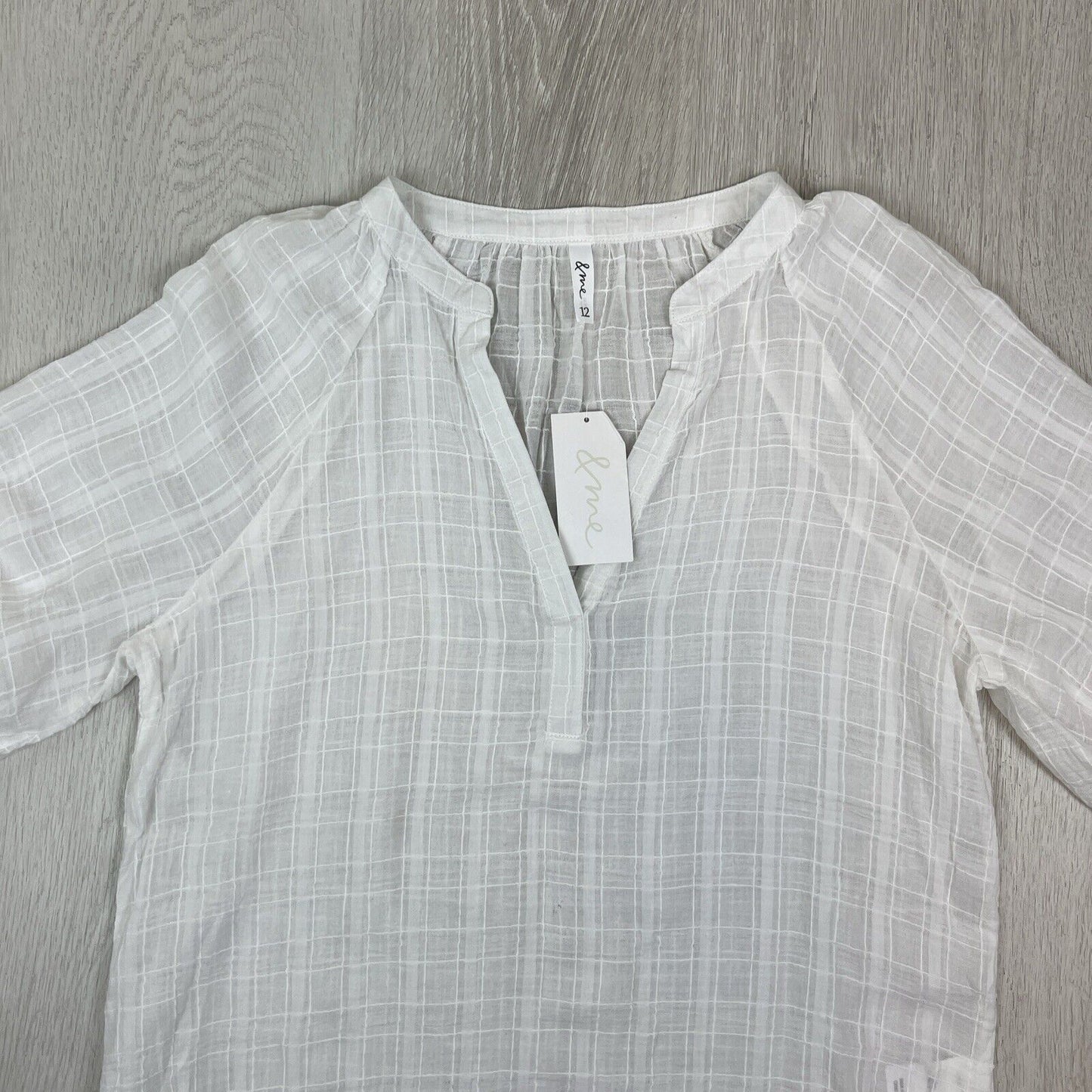 &Me Womens White Blouse Top Size 12 (new)