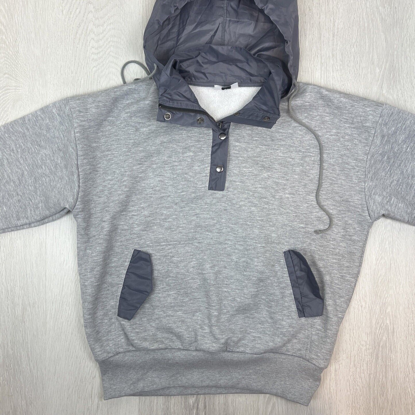 LAU Womens Grey Hoodie Sweatshirt Size 1