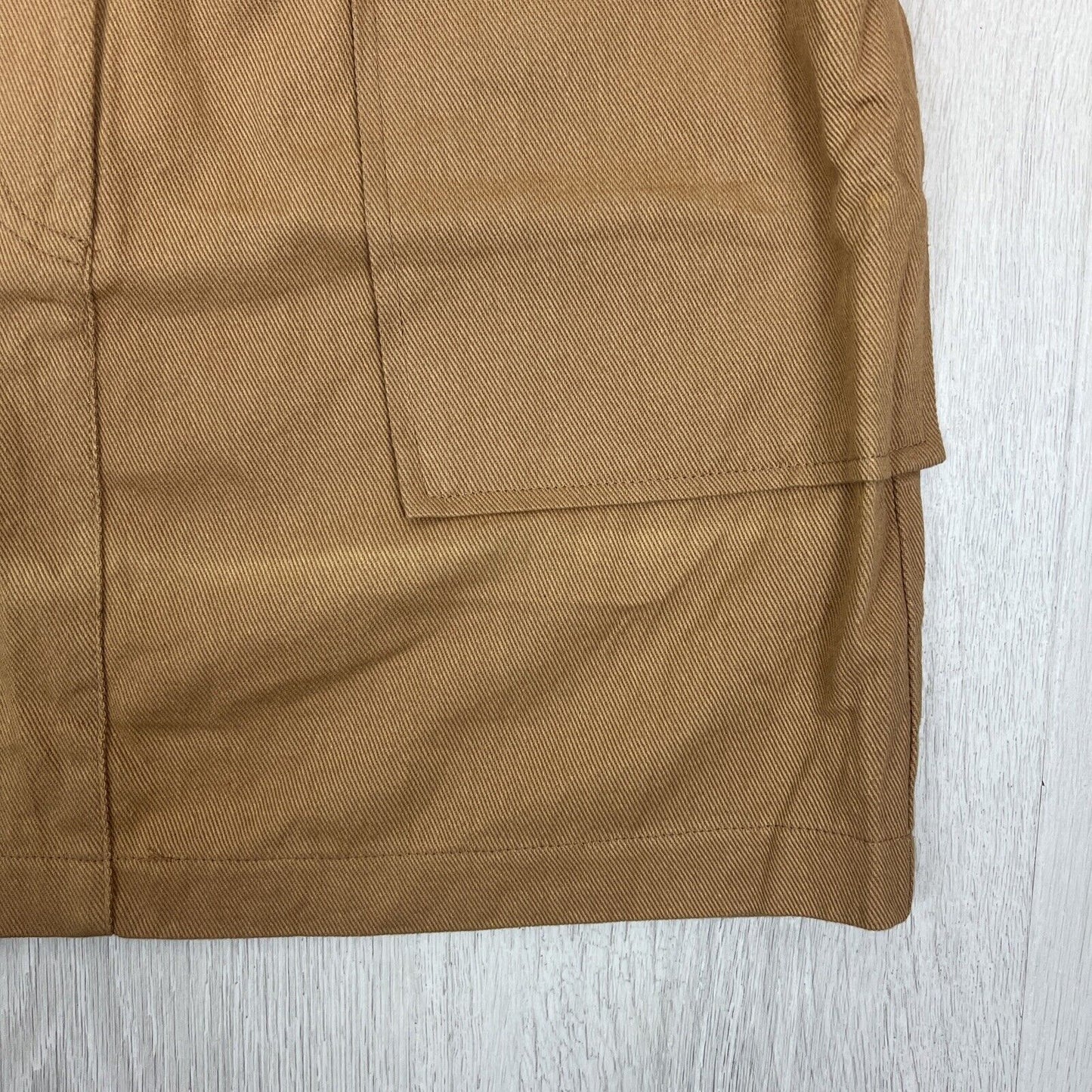 Sassy Hills Fashion Womens Brown Straight Mini Skirt Size 14 (New with fade)