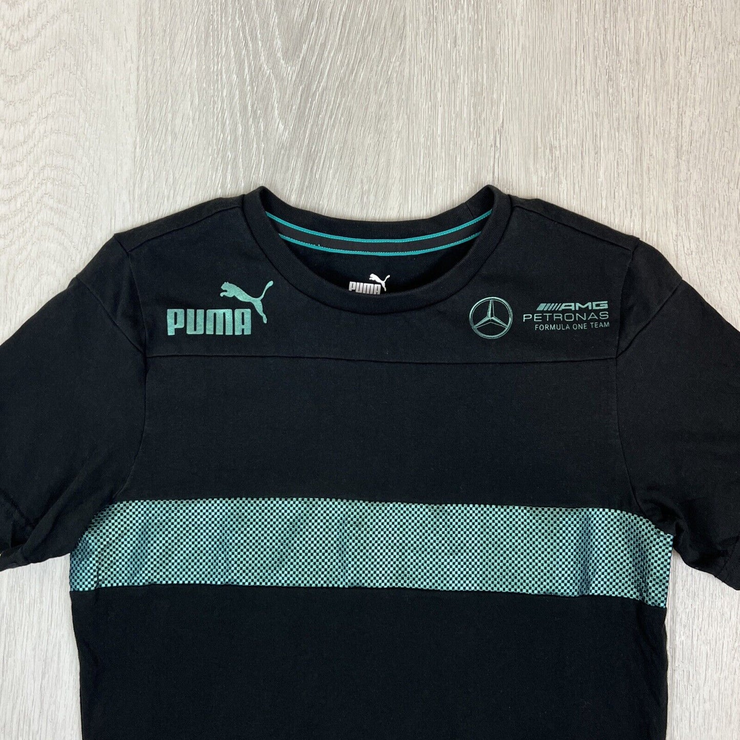 Puma x Mercedes AMG Petronas Formula One F1 Team Mens Black T-Shirt Size XS