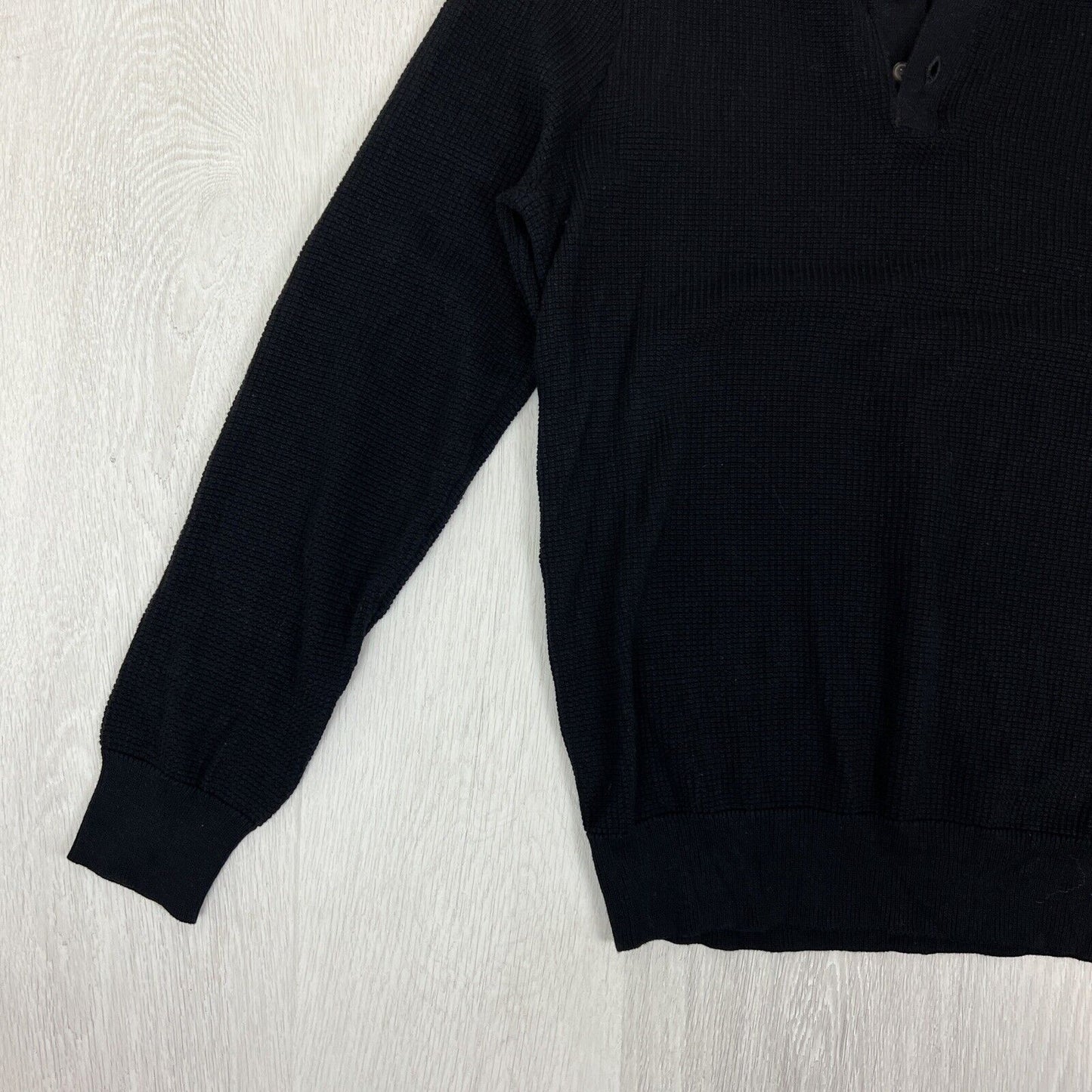 William Rast Mens Black Pullover Sweater Jumper Knit Size Medium (New)