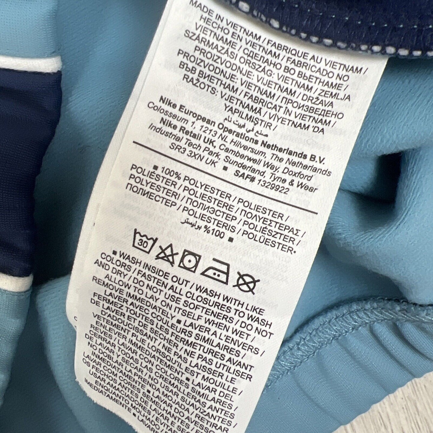 Nike Mens Blue Tracksuit Set Size Medium