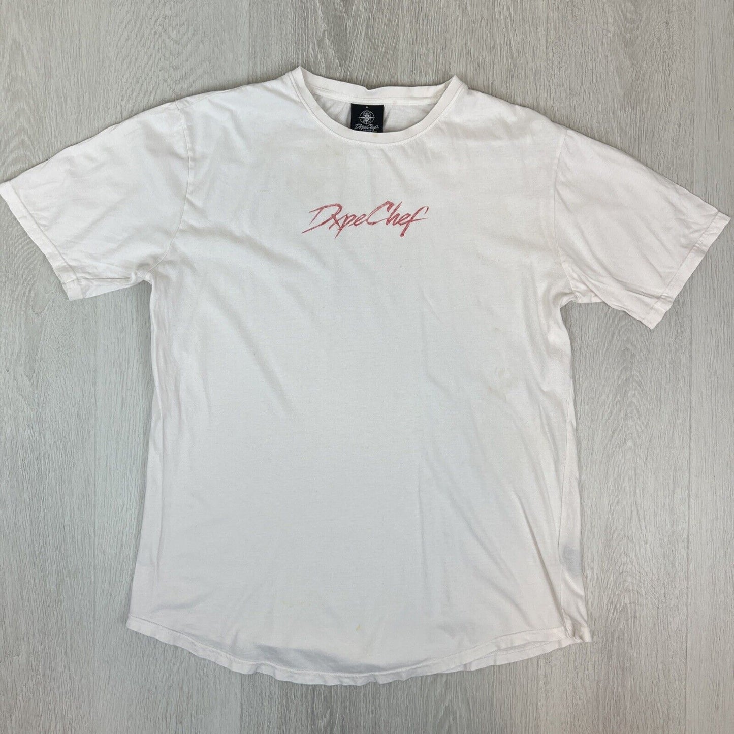 Dxpe Chef D-Tour Mens White T-shirt Size Medium