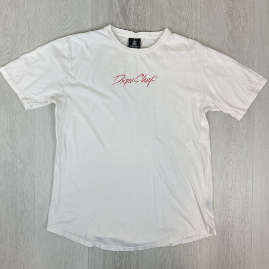 Dxpe Chef D-Tour Mens White T-shirt Size Medium