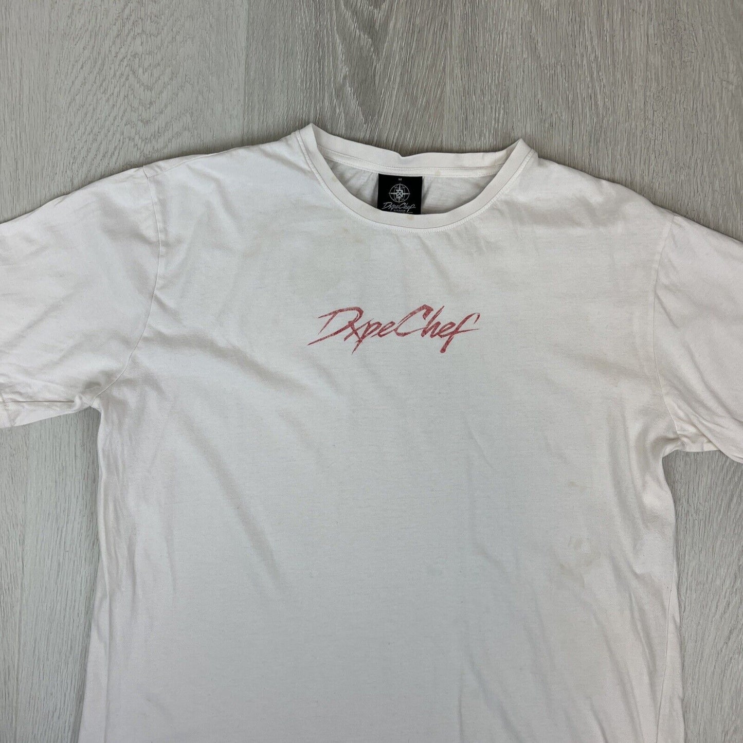 Dxpe Chef D-Tour Mens White T-shirt Size Medium