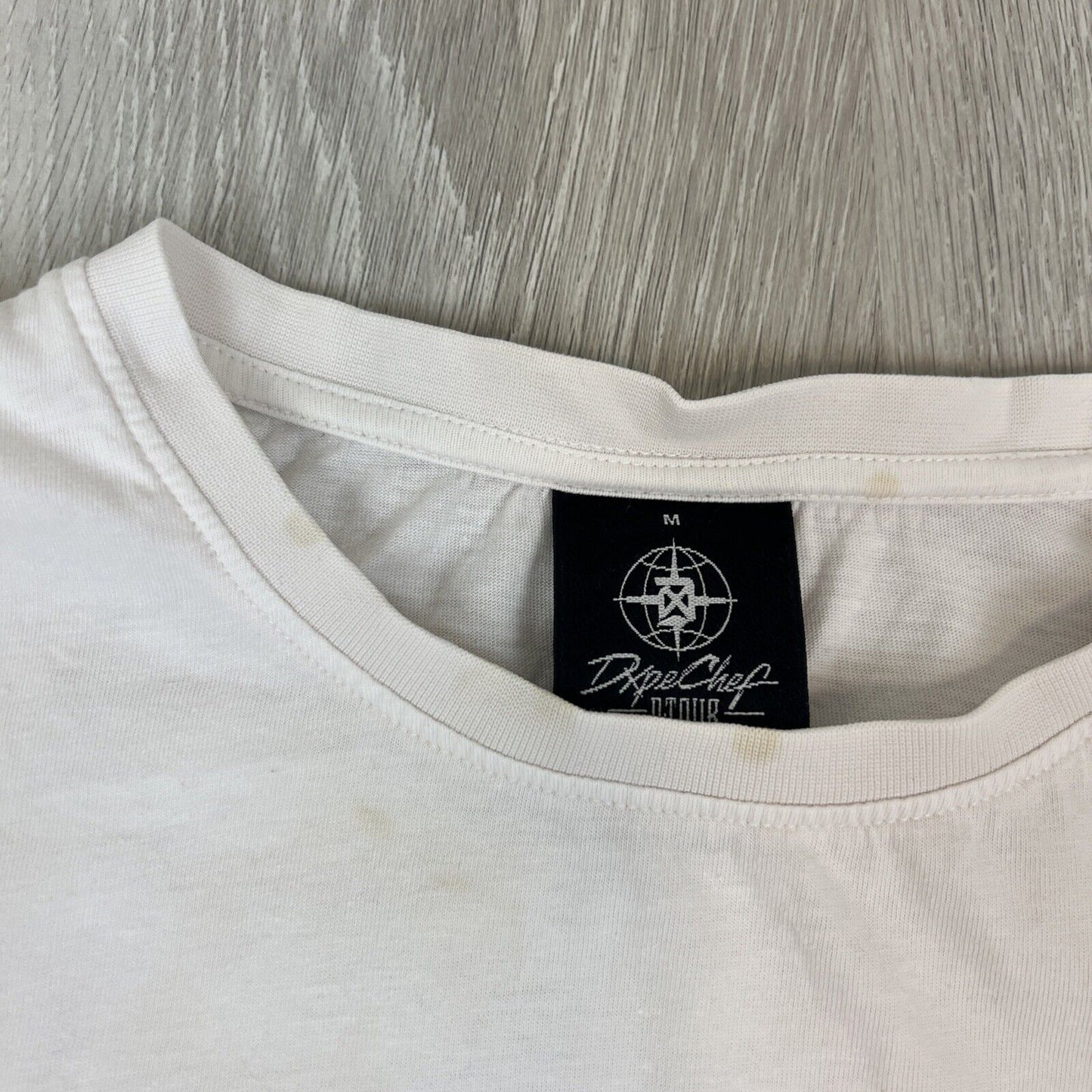 Dxpe Chef D-Tour Mens White T-shirt Size Medium