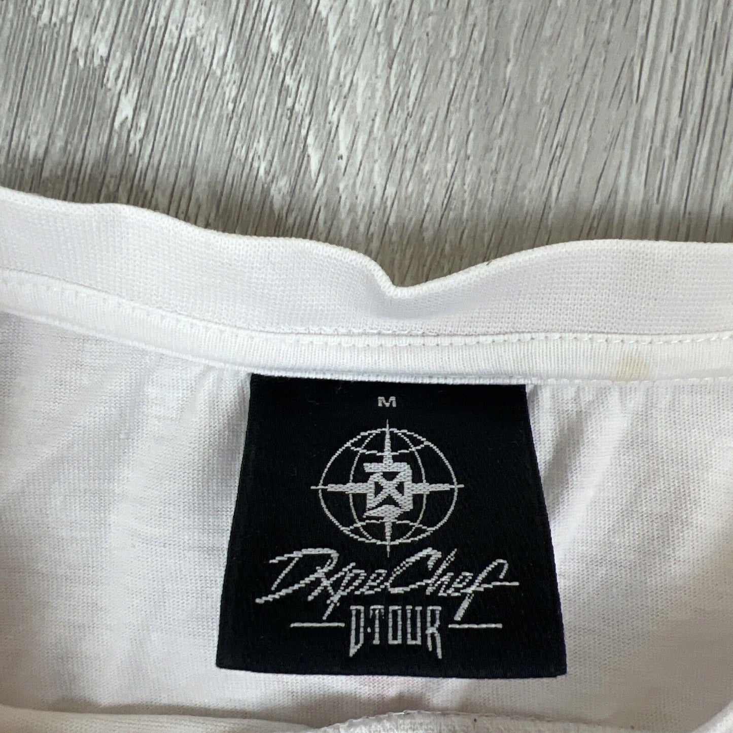 Dxpe Chef D-Tour Mens White T-shirt Size Medium