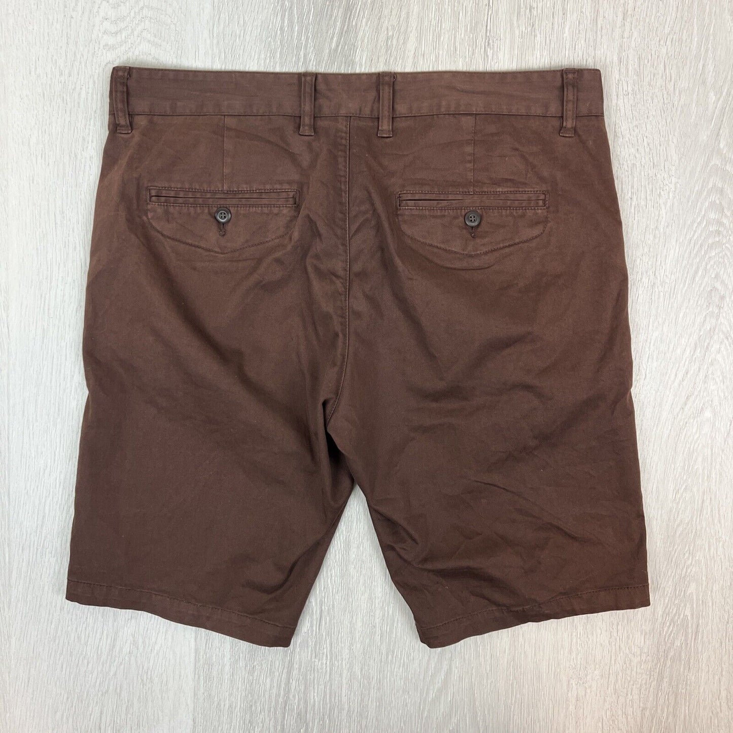 Connor Mens Borwn Chino Shorts Size 35