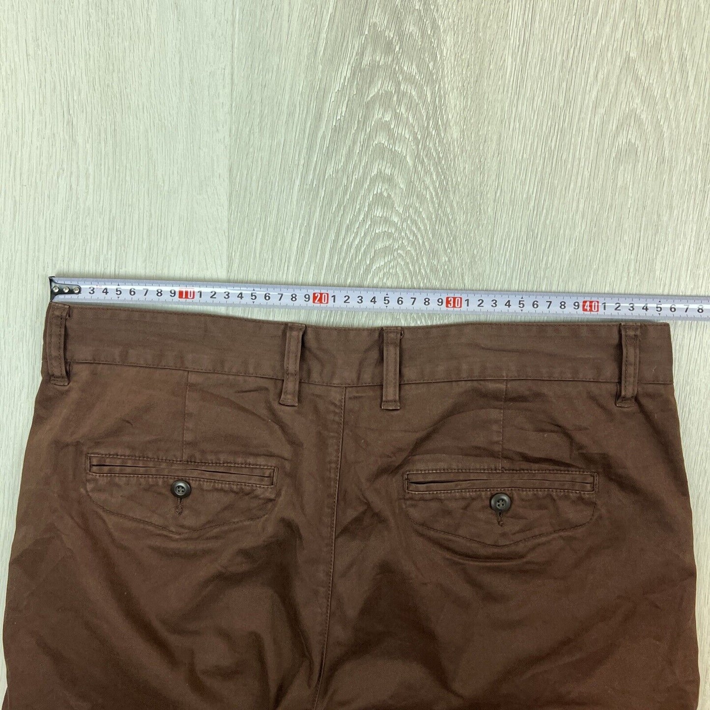 Connor Mens Borwn Chino Shorts Size 35