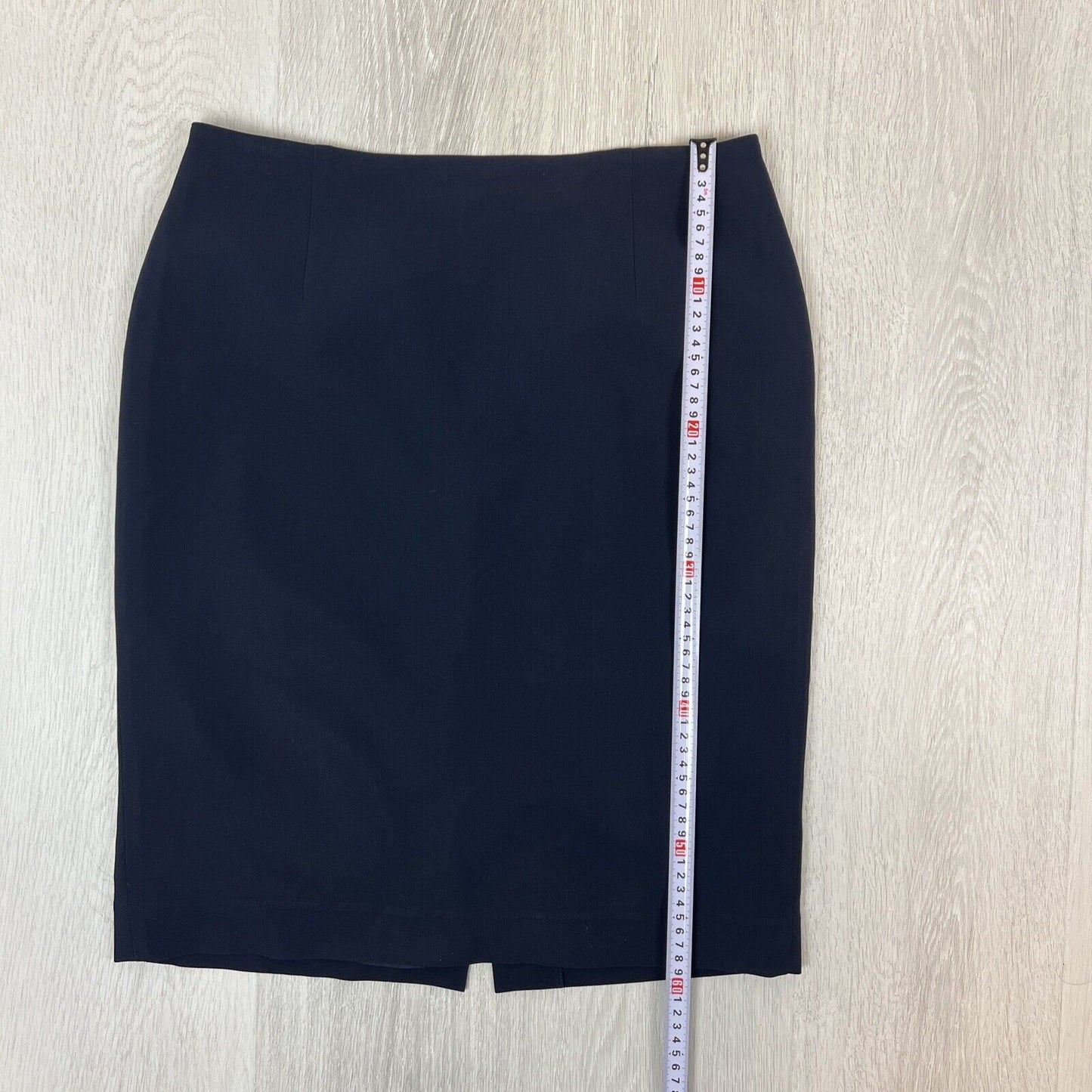 Perri Cutten Womens Dark Navy Straight Pencil Skirt Size 12