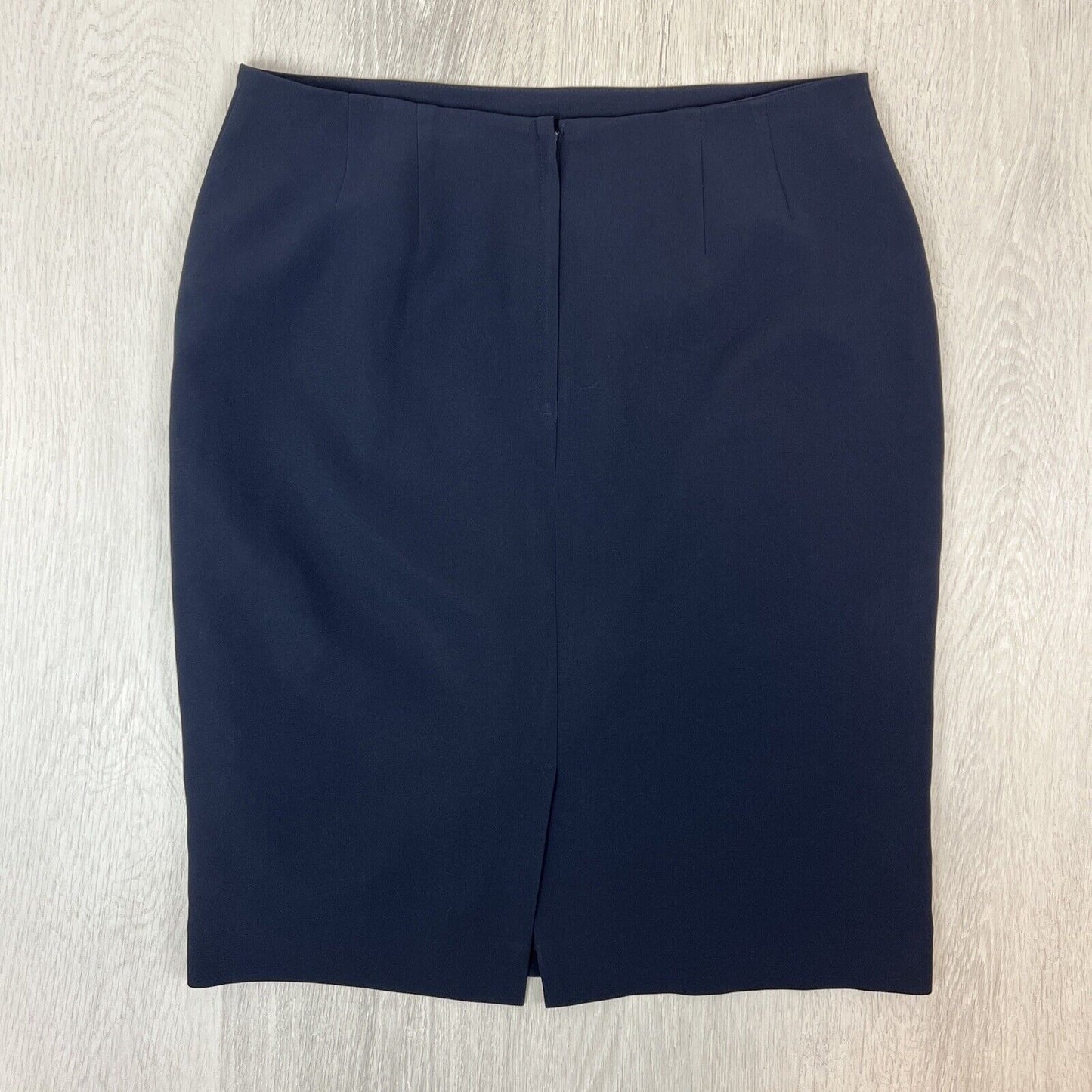 Perri Cutten Womens Dark Navy Straight Pencil Skirt Size 12