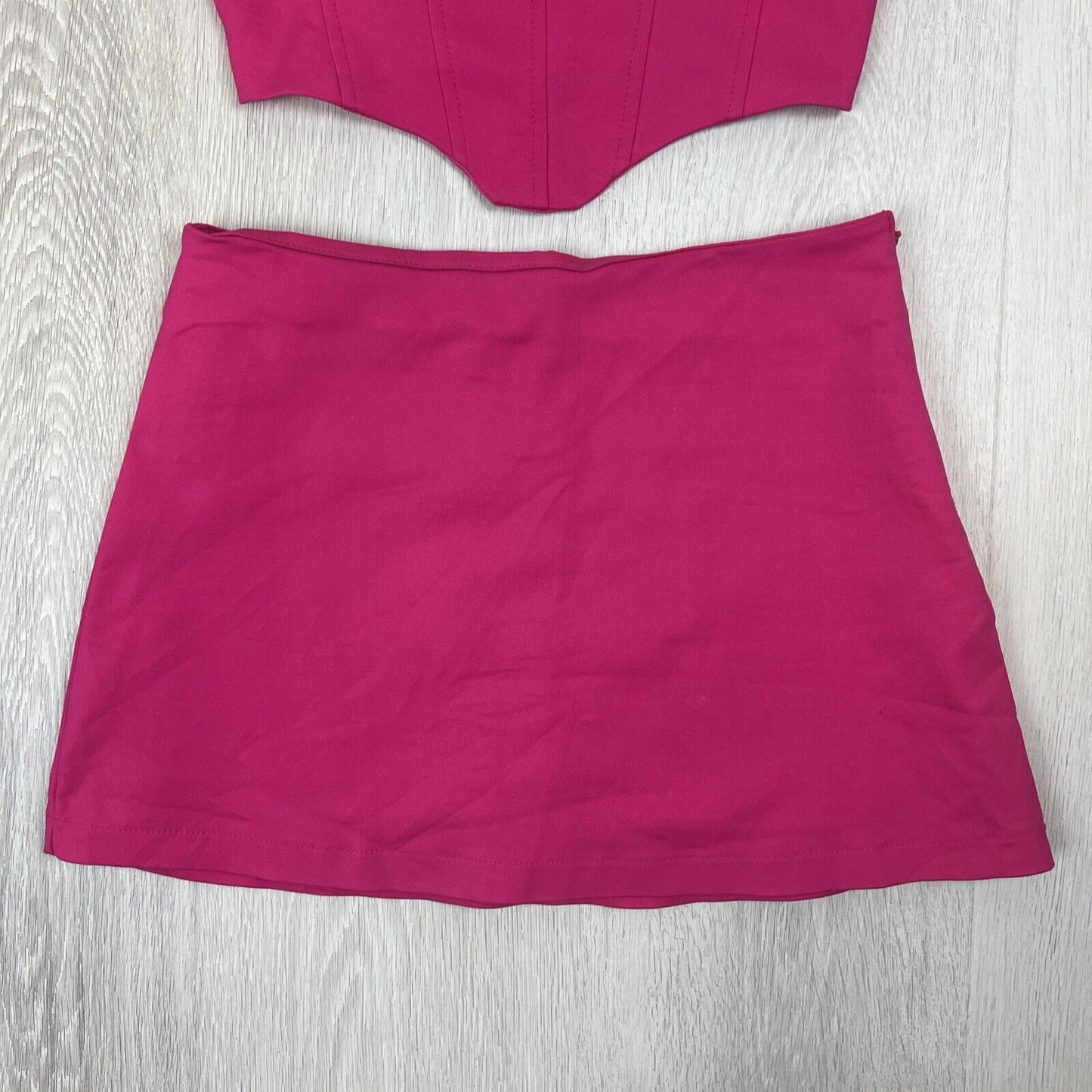 Thats So Fetch Womens Pink Mini Skirt & Tank Top Outfit Set Size 8 UK