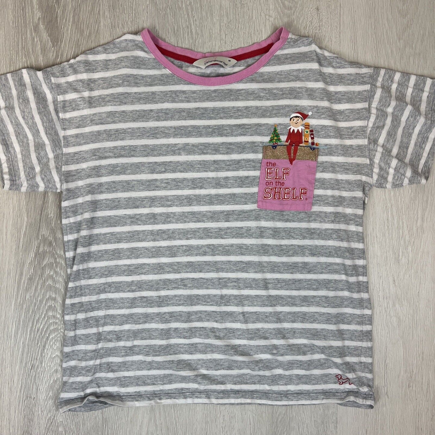 Peter Alexander Womens Pyjama Top & Pyjama Shorts Size M - Elf on The Shelf Chr