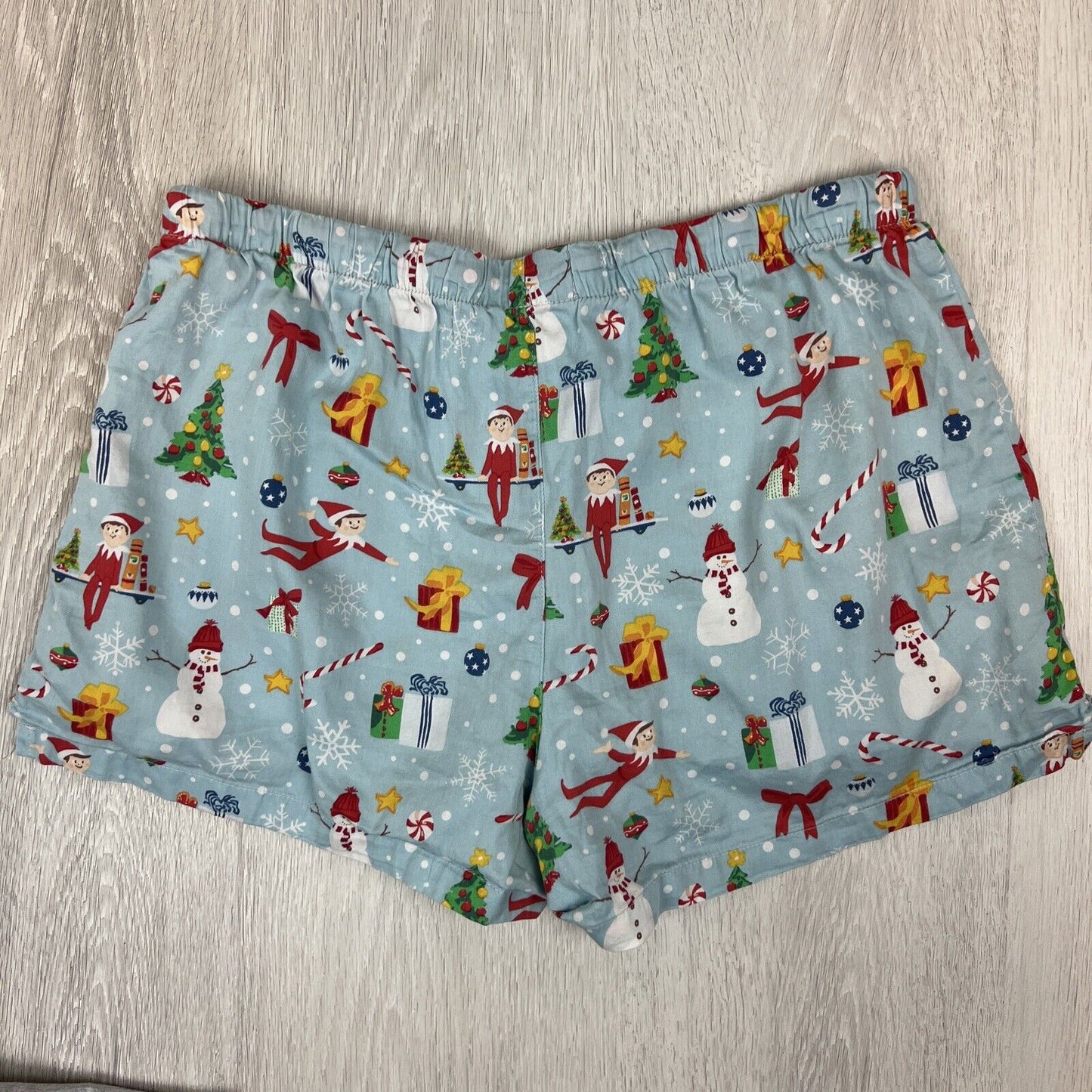 Peter Alexander Womens Pyjama Top & Pyjama Shorts Size M - Elf on The Shelf Chr