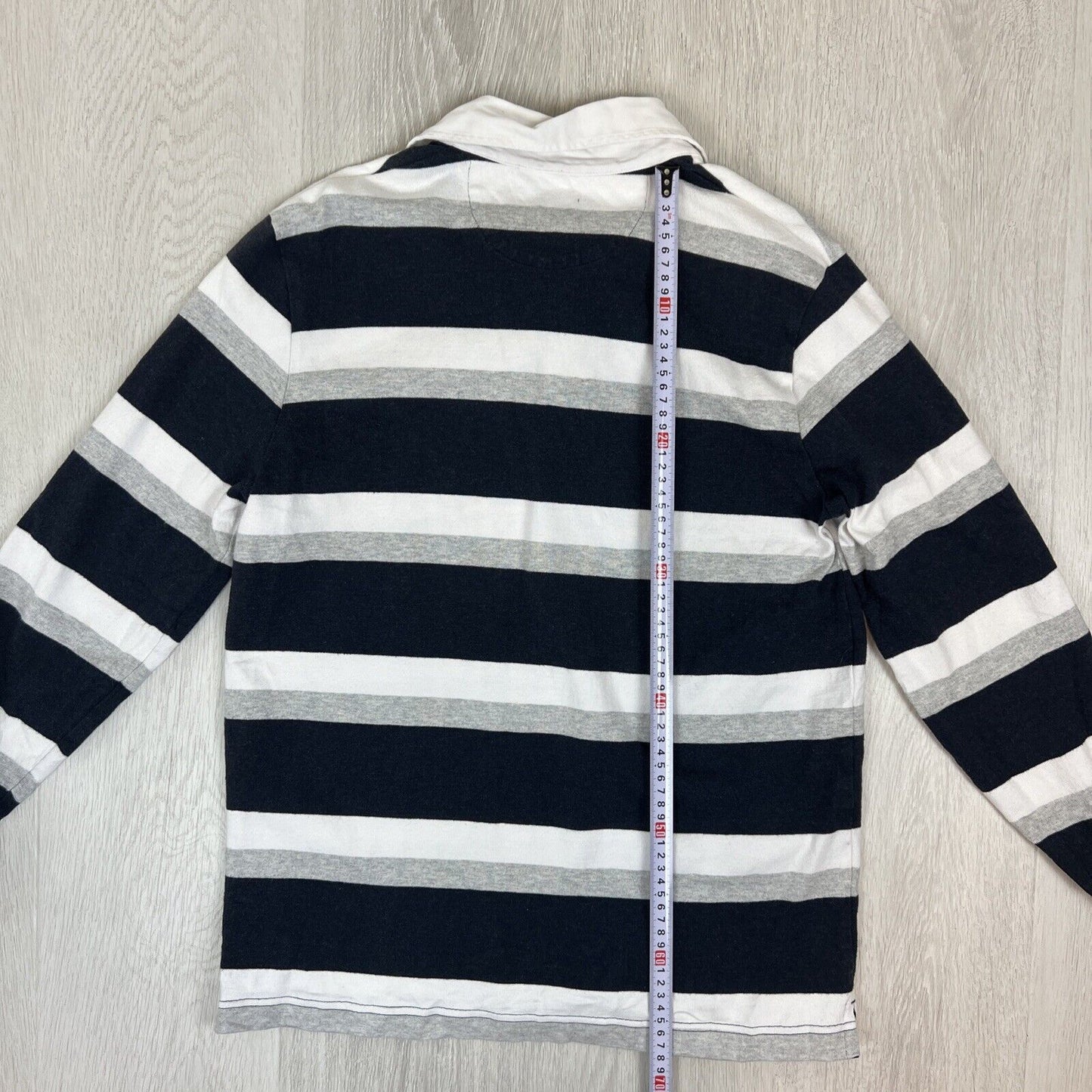 Blazer Rugby Mens Striped Rugby Jumper Shirt Size Small