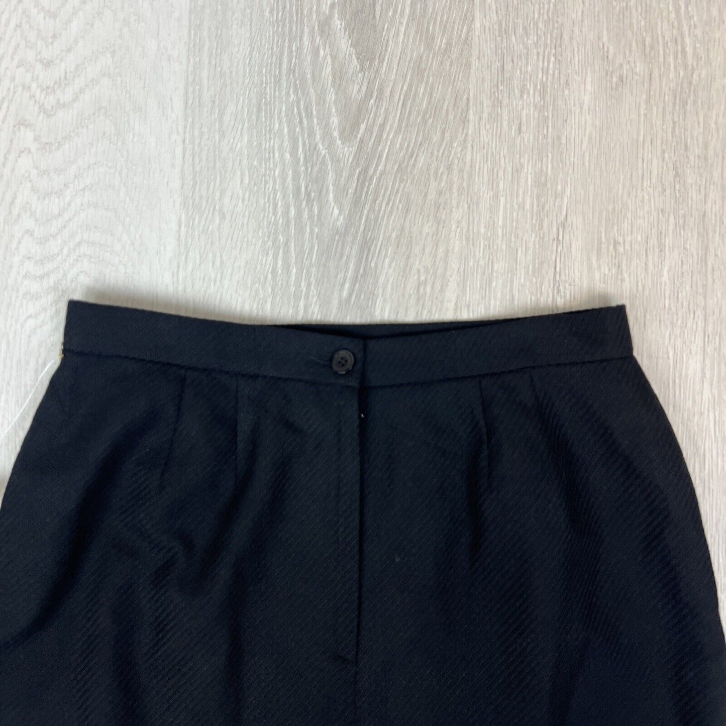 Peter Metchev Womens Wool Black Pencil Straight Skirt Size 14 (NEW)