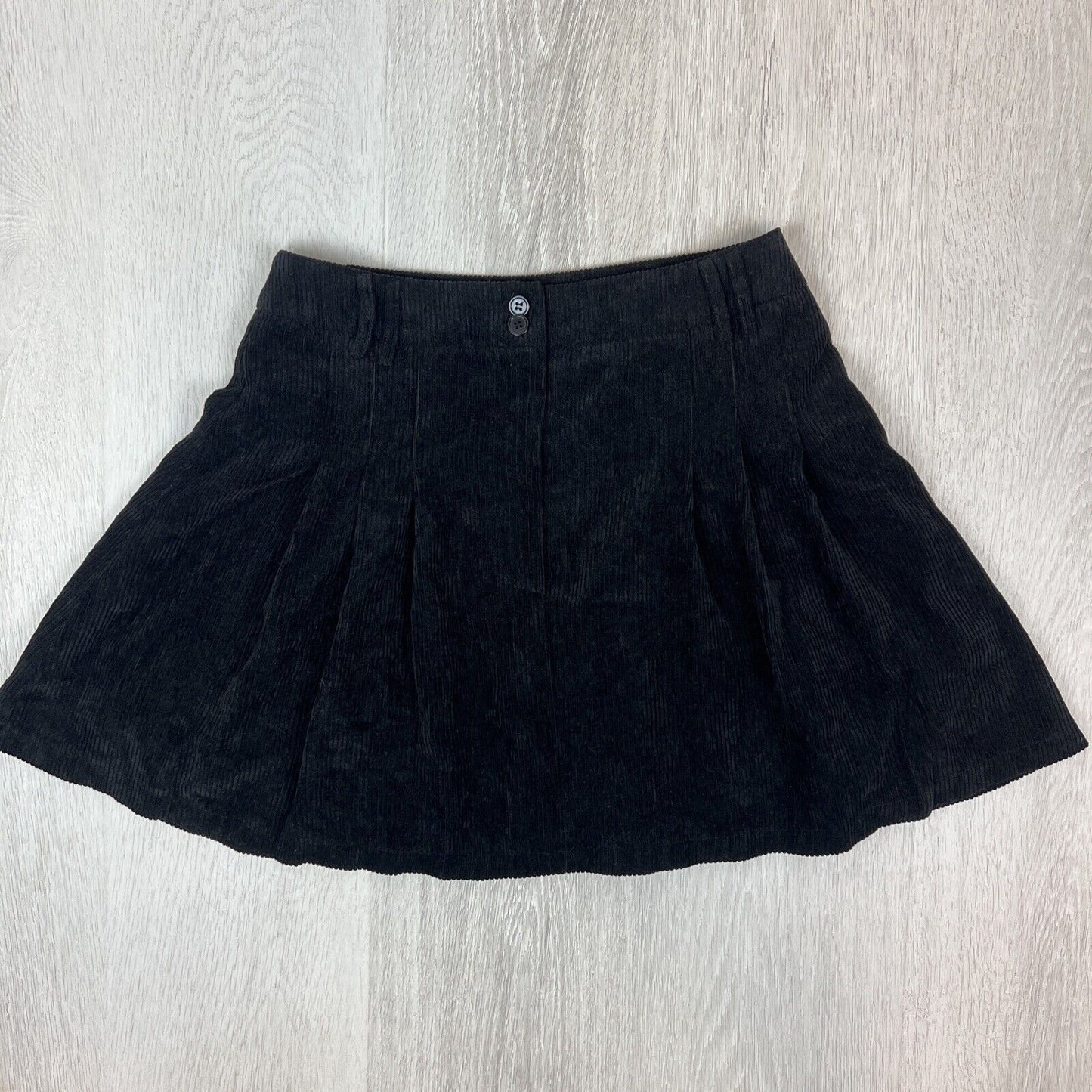 Minx & Moss Womens Corduroy Pleated Mini Skirt Size 10 AU