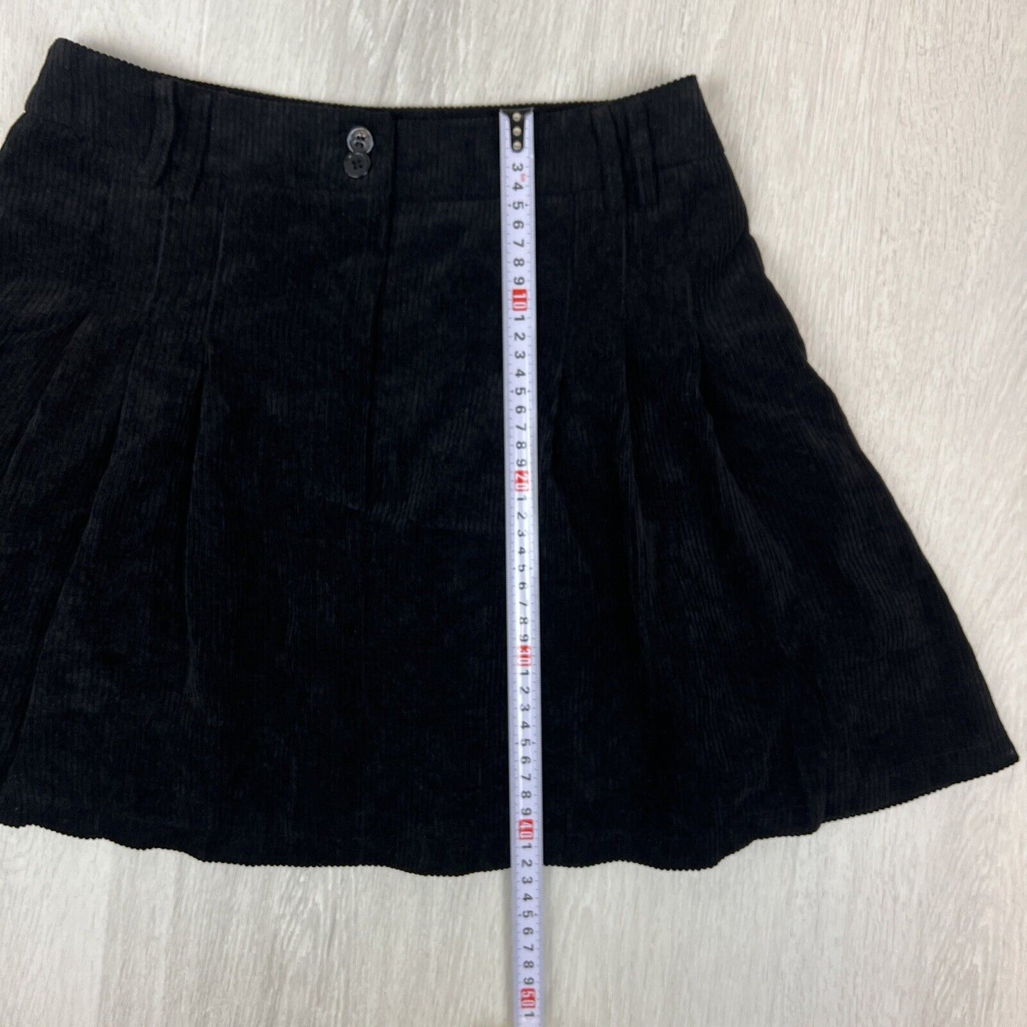 Minx & Moss Womens Corduroy Pleated Mini Skirt Size 10 AU