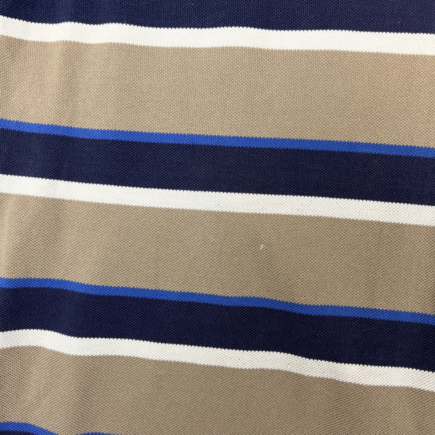 R.M. Williams Mens Striped Polo Shirt Size Large (Lots distress and holes))