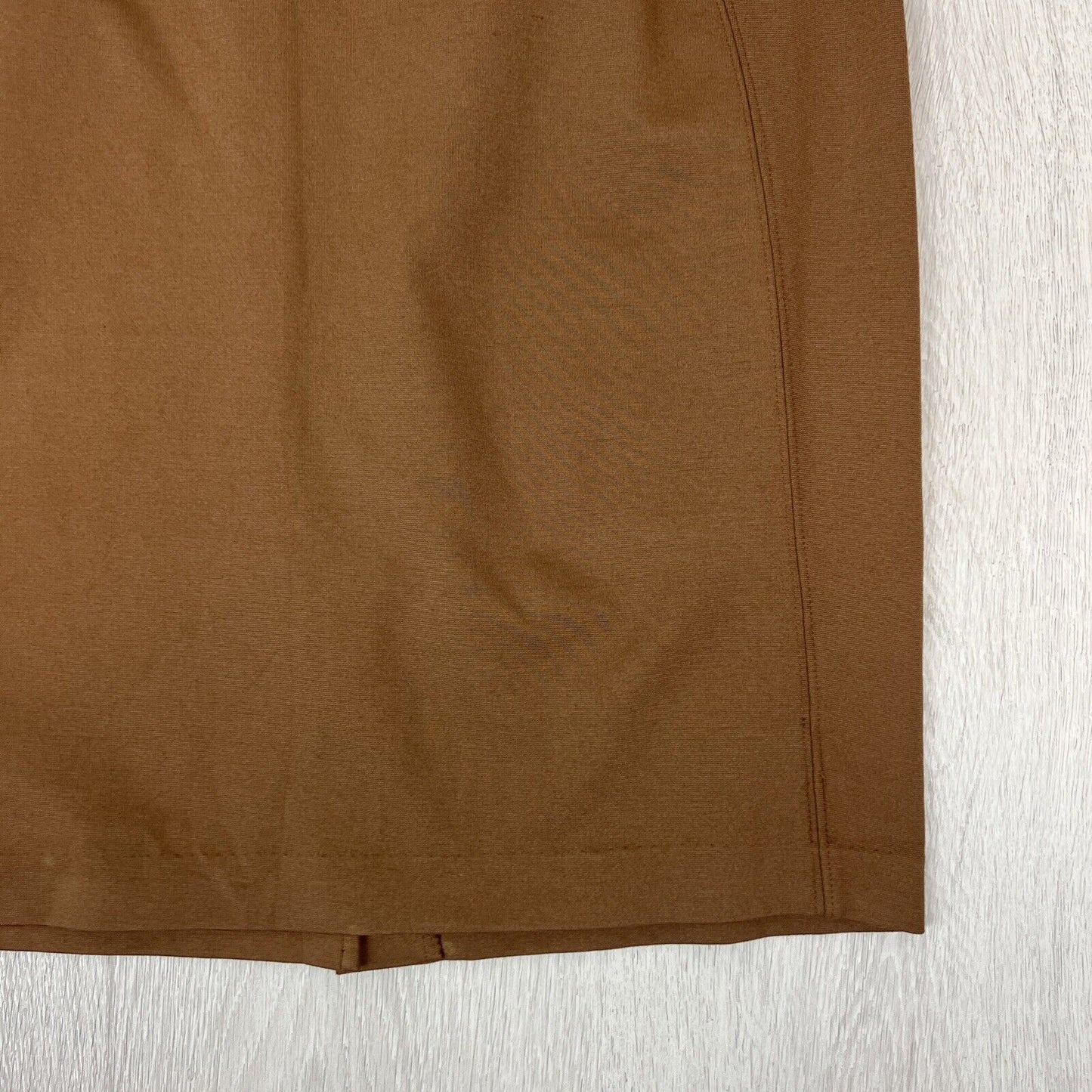 Sussan Womens Brown Nutmeg Viscose Blend Pencil Straight Skirt Size Large (NEW)