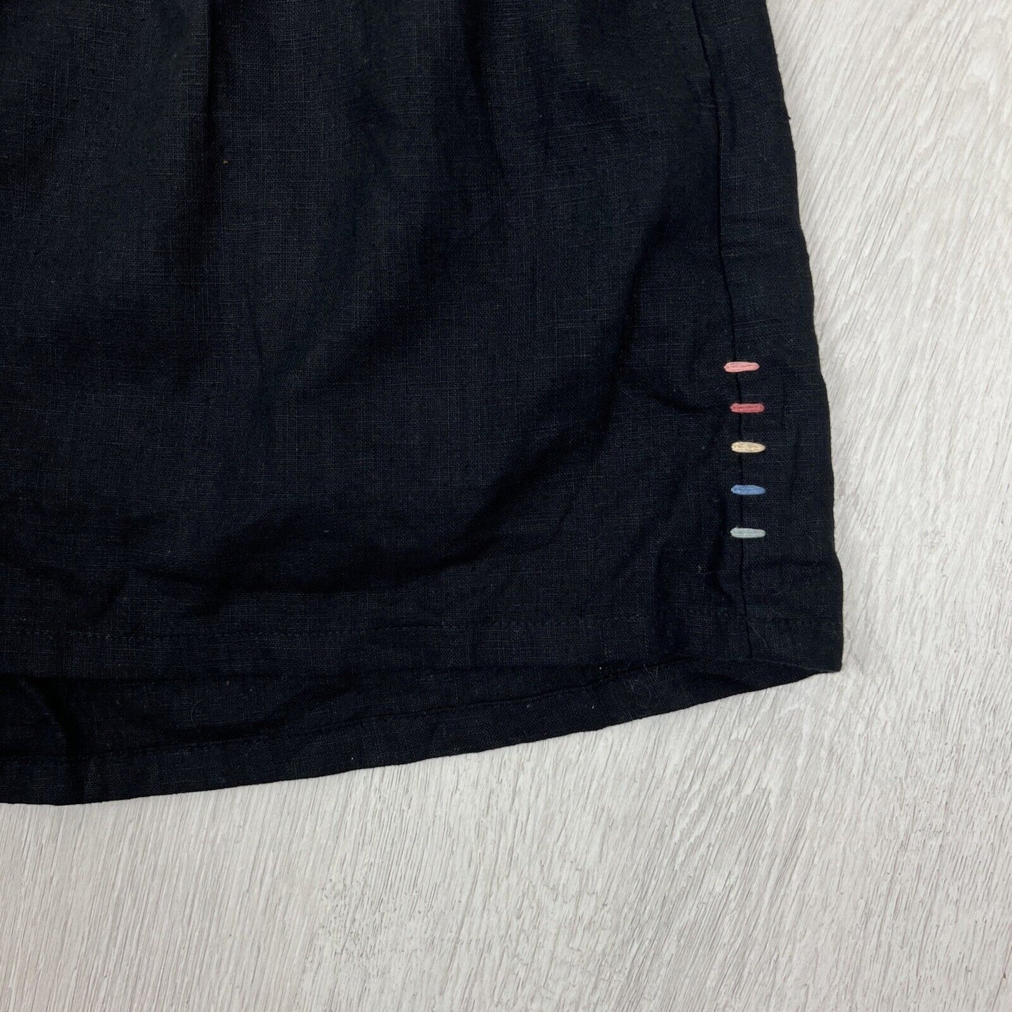 Cools Club Womens Black Linen Blend Shorts Size 10 (New)