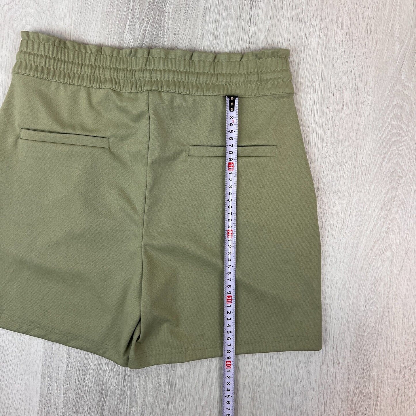 Esmara Womens Elastic Waist Khaki Green Shorts Size Medium