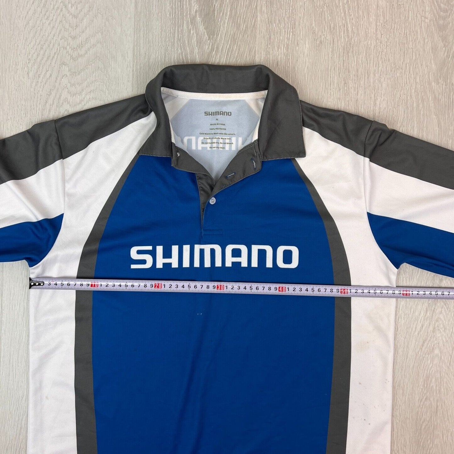 Shimano Mens Long Sleeve Fishing Polo Shirt Size XL