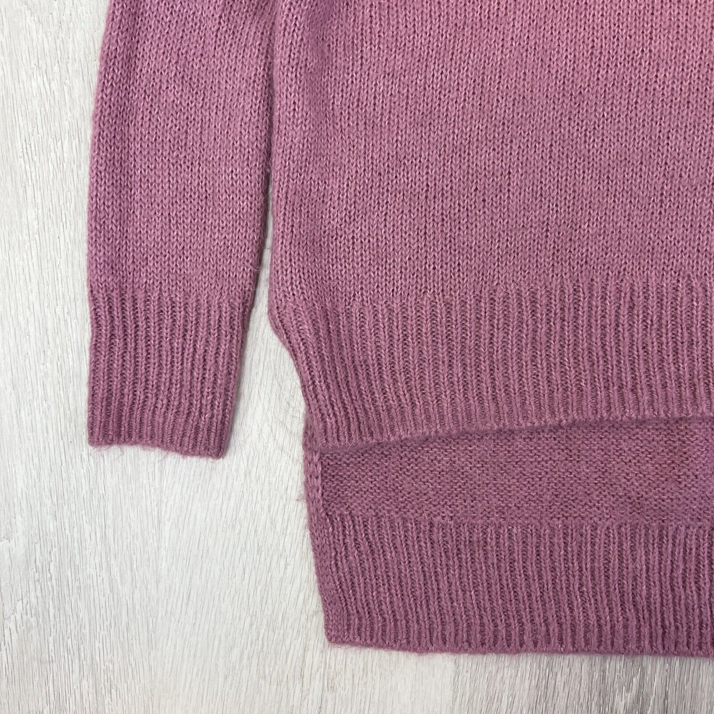 Decjuba Womens Purple Knitted Pullover Sweater Size Medium (Wool, Alpaca, Acryli