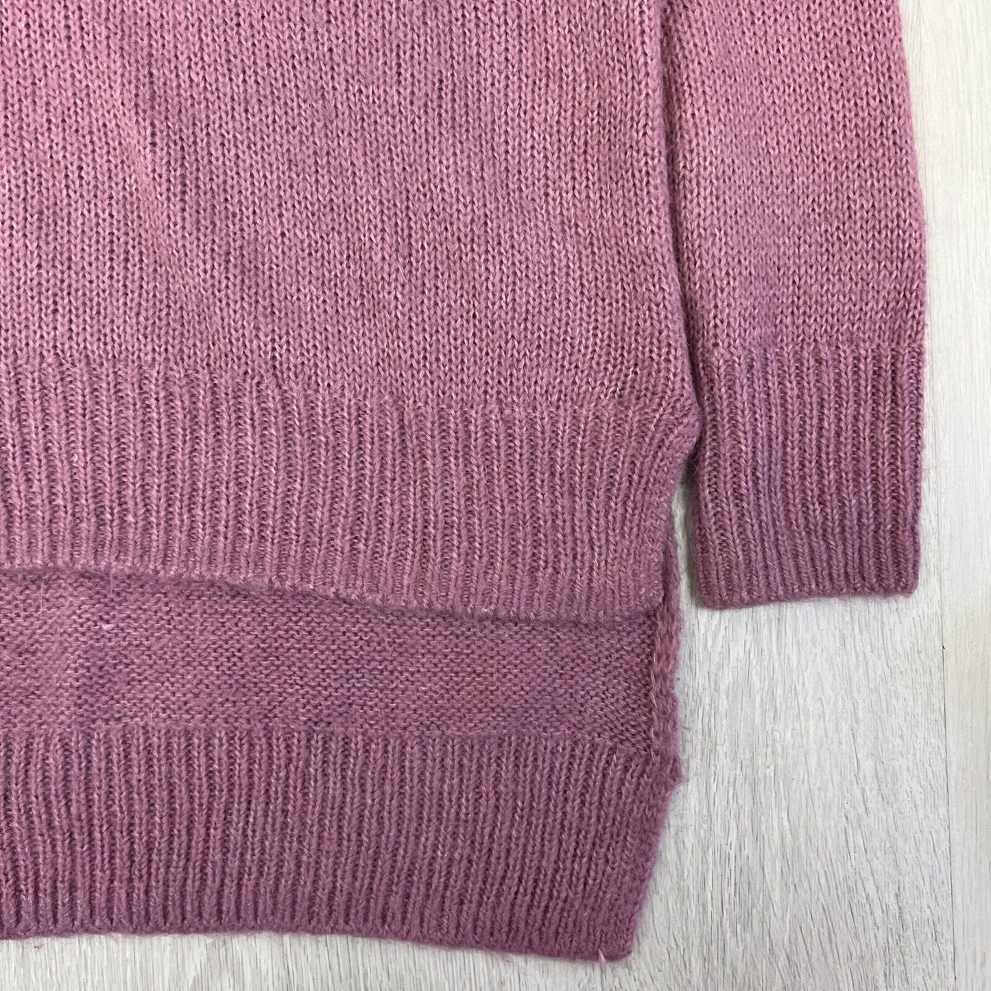 Decjuba Womens Purple Knitted Pullover Sweater Size Medium (Wool, Alpaca, Acryli