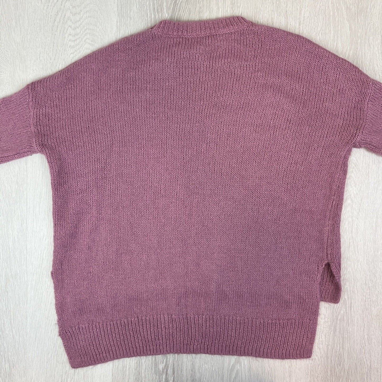 Decjuba Womens Purple Knitted Pullover Sweater Size Medium (Wool, Alpaca, Acryli