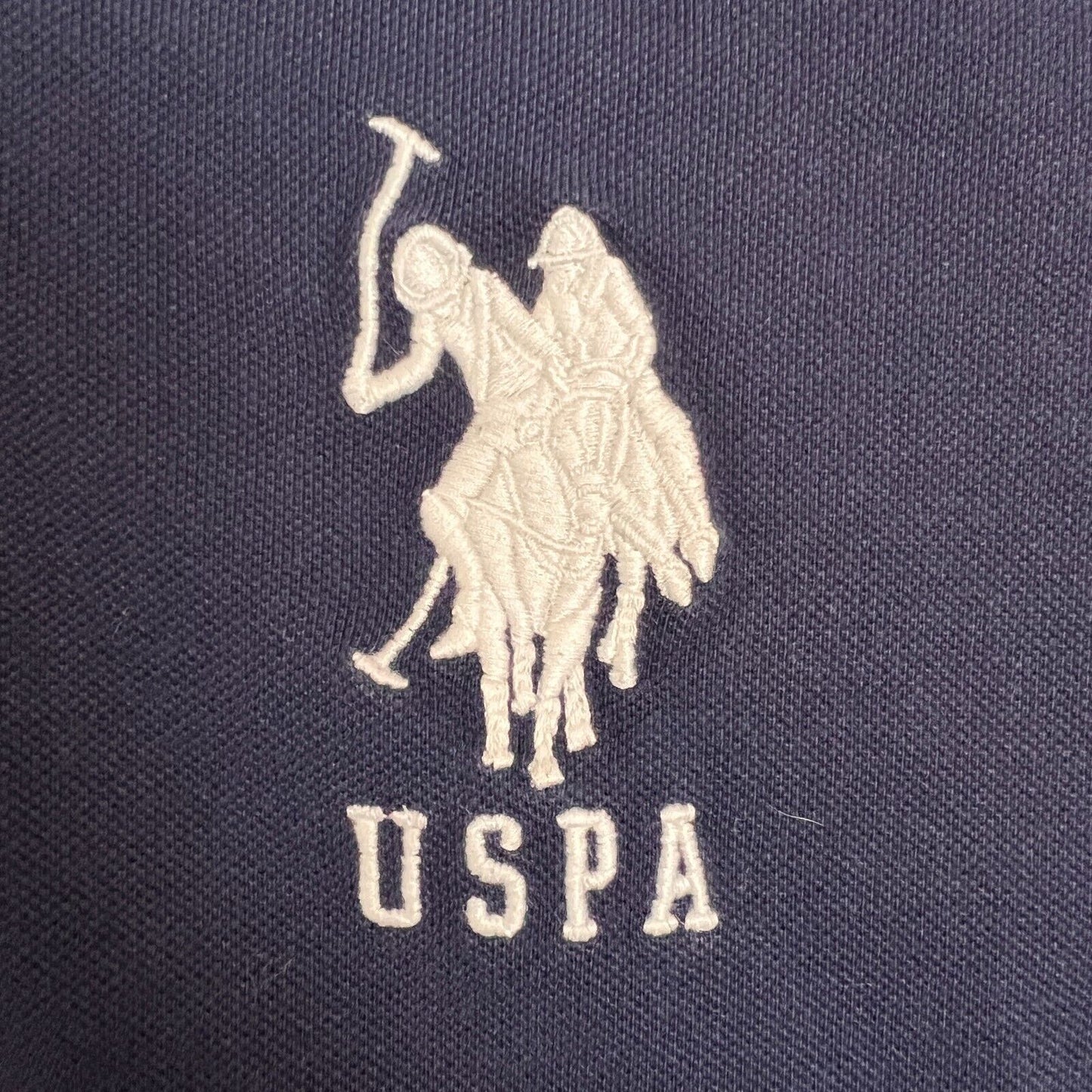 US Polo Assn. Mens Navy Blue Short Sleeve Polo Shirt Size XL