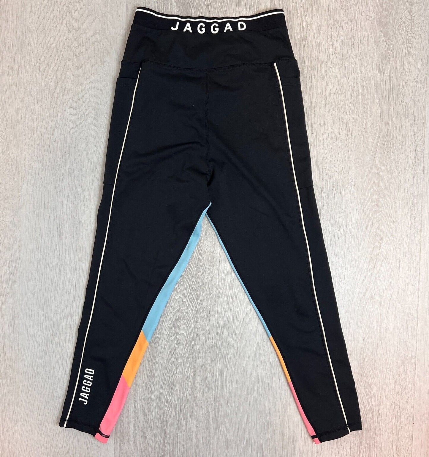 JAGGAD Womens Black Leggings Workout Activewear Size Medium