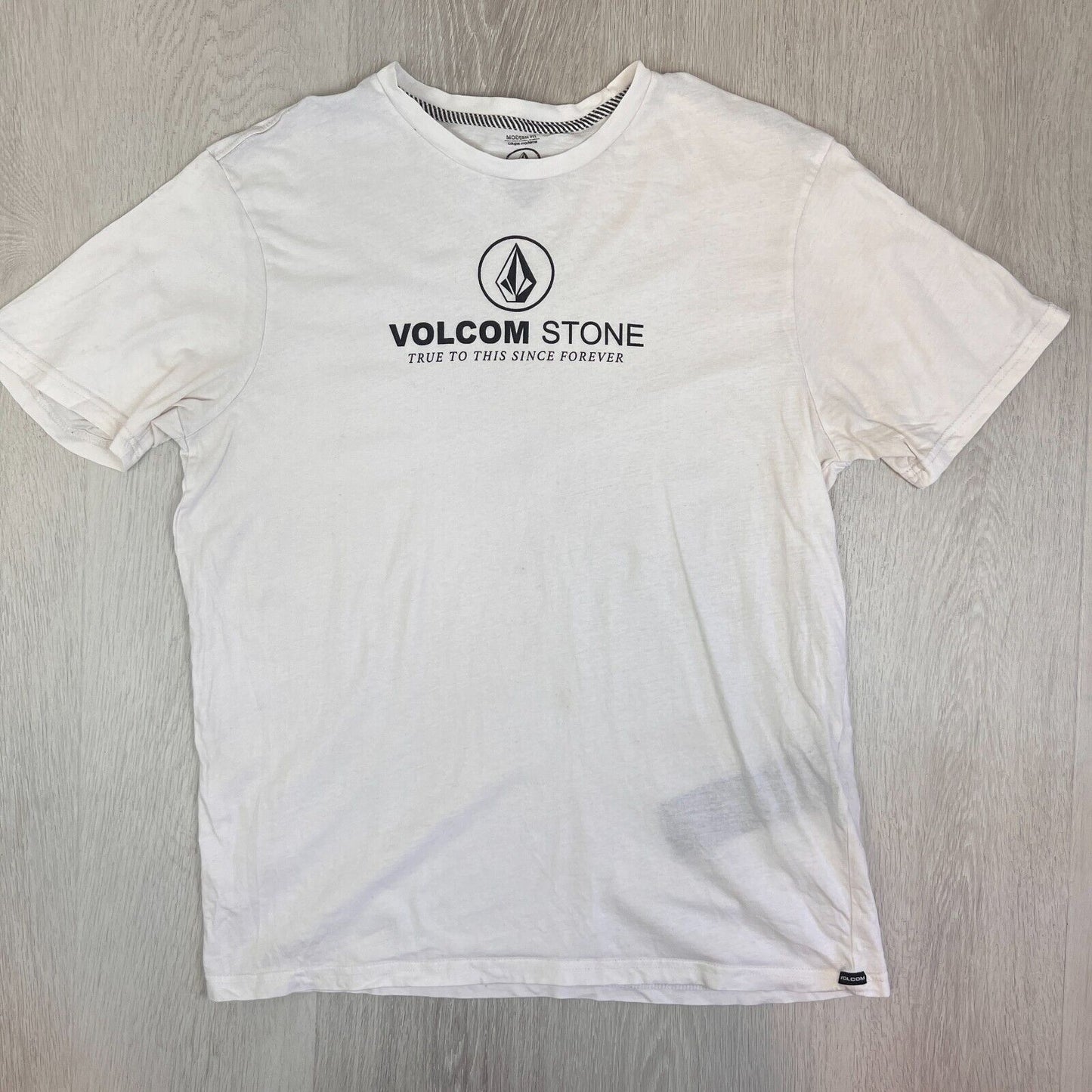 Volcom Stone Mens White Short Sleeve T-Shirt Size Large