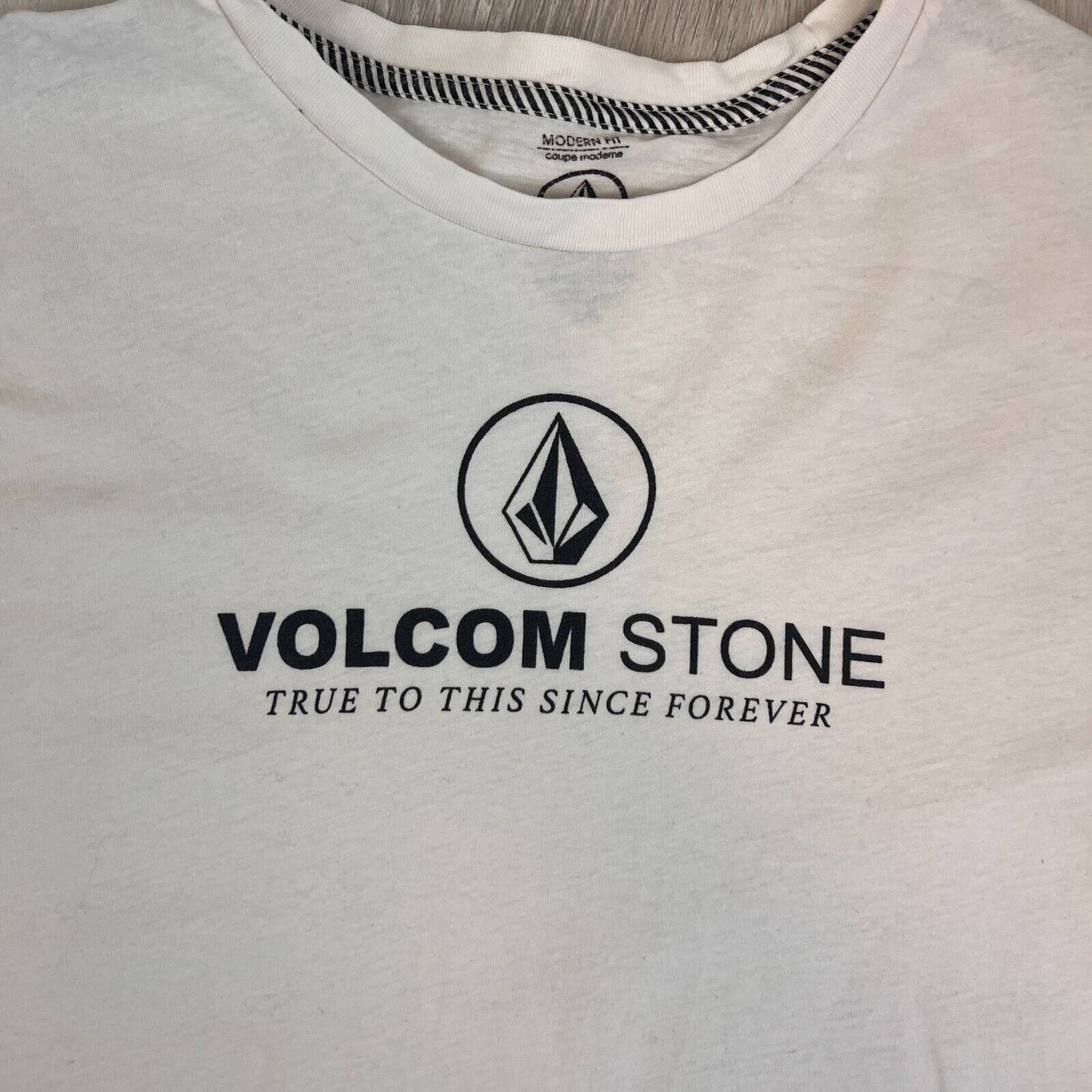 Volcom Stone Mens White Short Sleeve T-Shirt Size Large