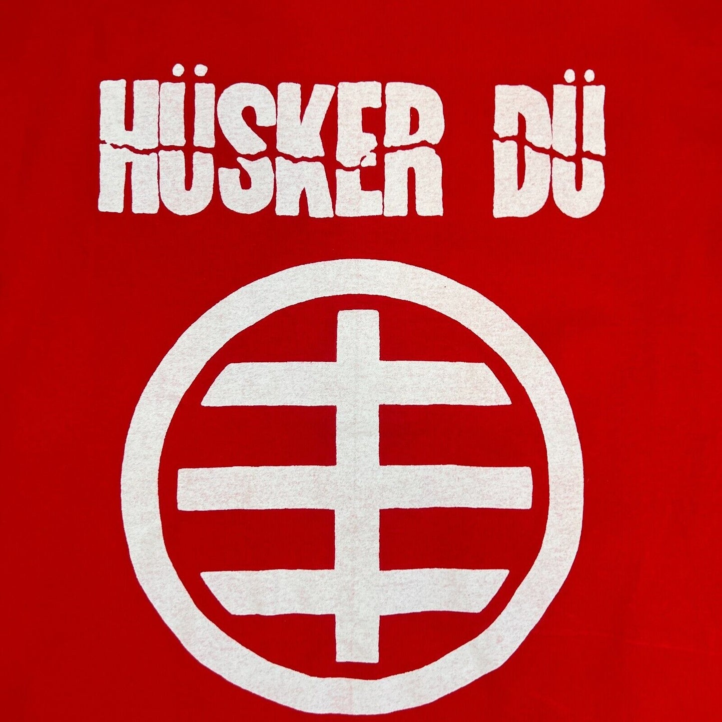 Husker Du Punk Rock Band Music Mens Red Short Sleeve T-Shirt Size XL