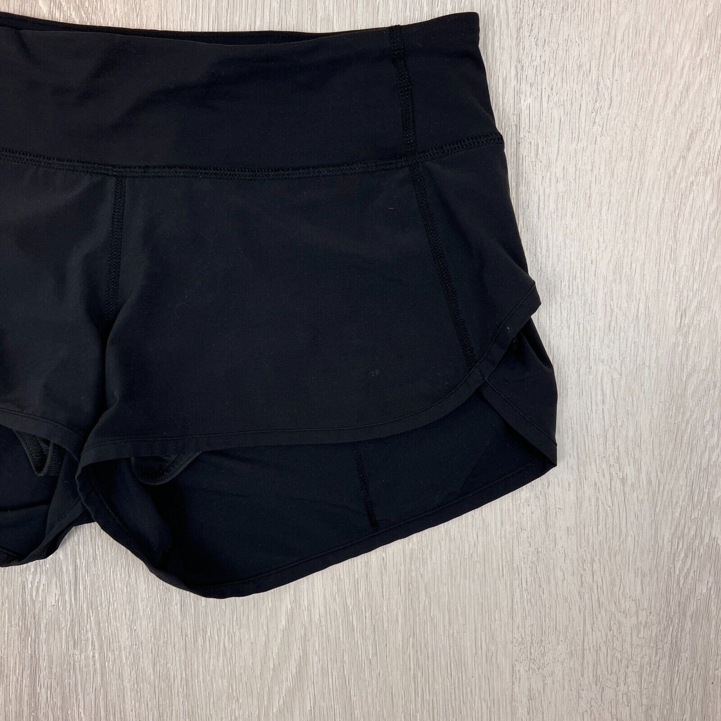 Lululemon Womens Black Running Shorts Activewear Shorts Size 6