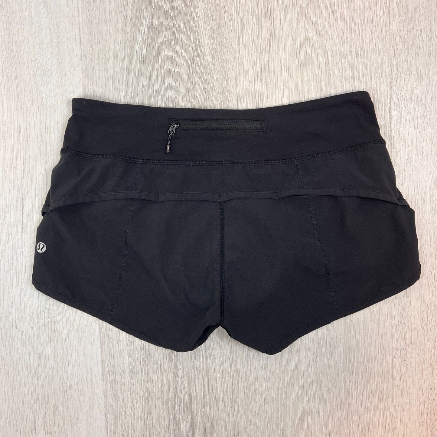 Lululemon Womens Black Running Shorts Activewear Shorts Size 6