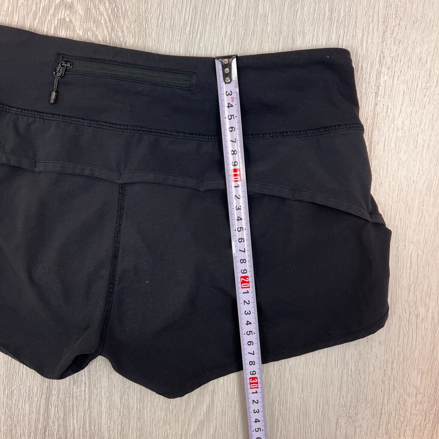 Lululemon Womens Black Running Shorts Activewear Shorts Size 6