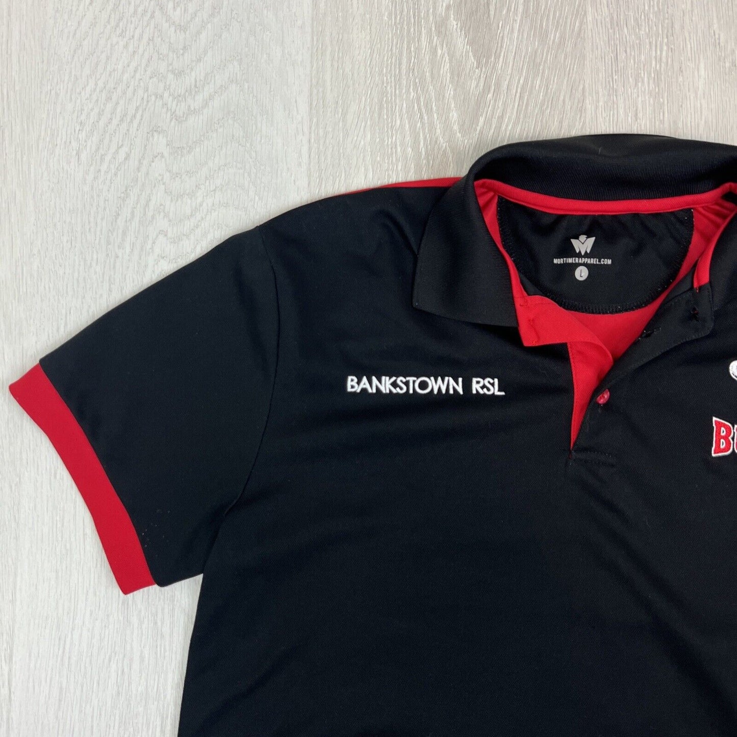 Bankstown Bulls Rugby League Mens Polo Shirt Size Large