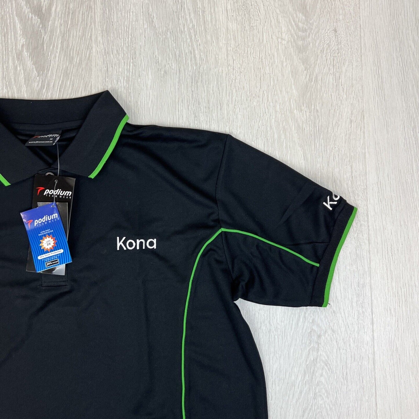 Podium Hyundai Kona Mens Black Short Sleeve Polo Shirt Size Medium (New)