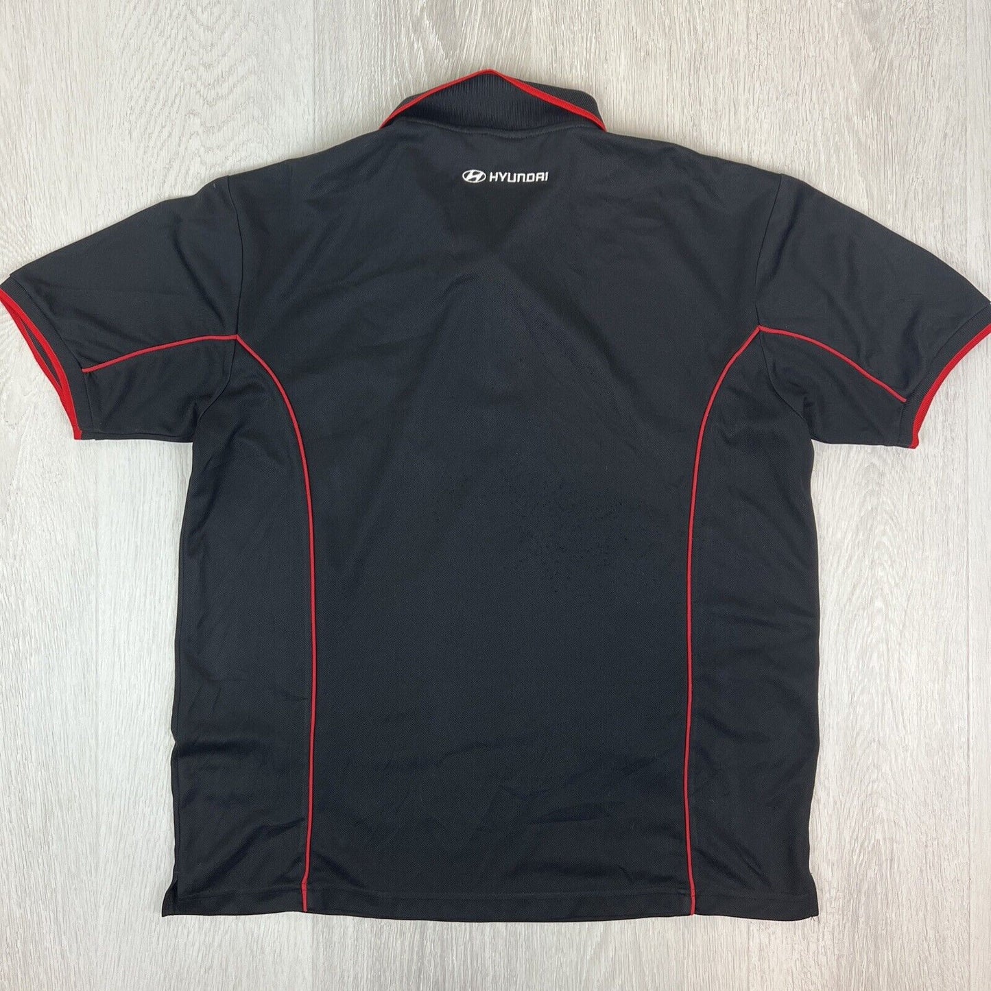 Podium Hyundai N Mens Black Short Sleeve Polo Shirt Size Large